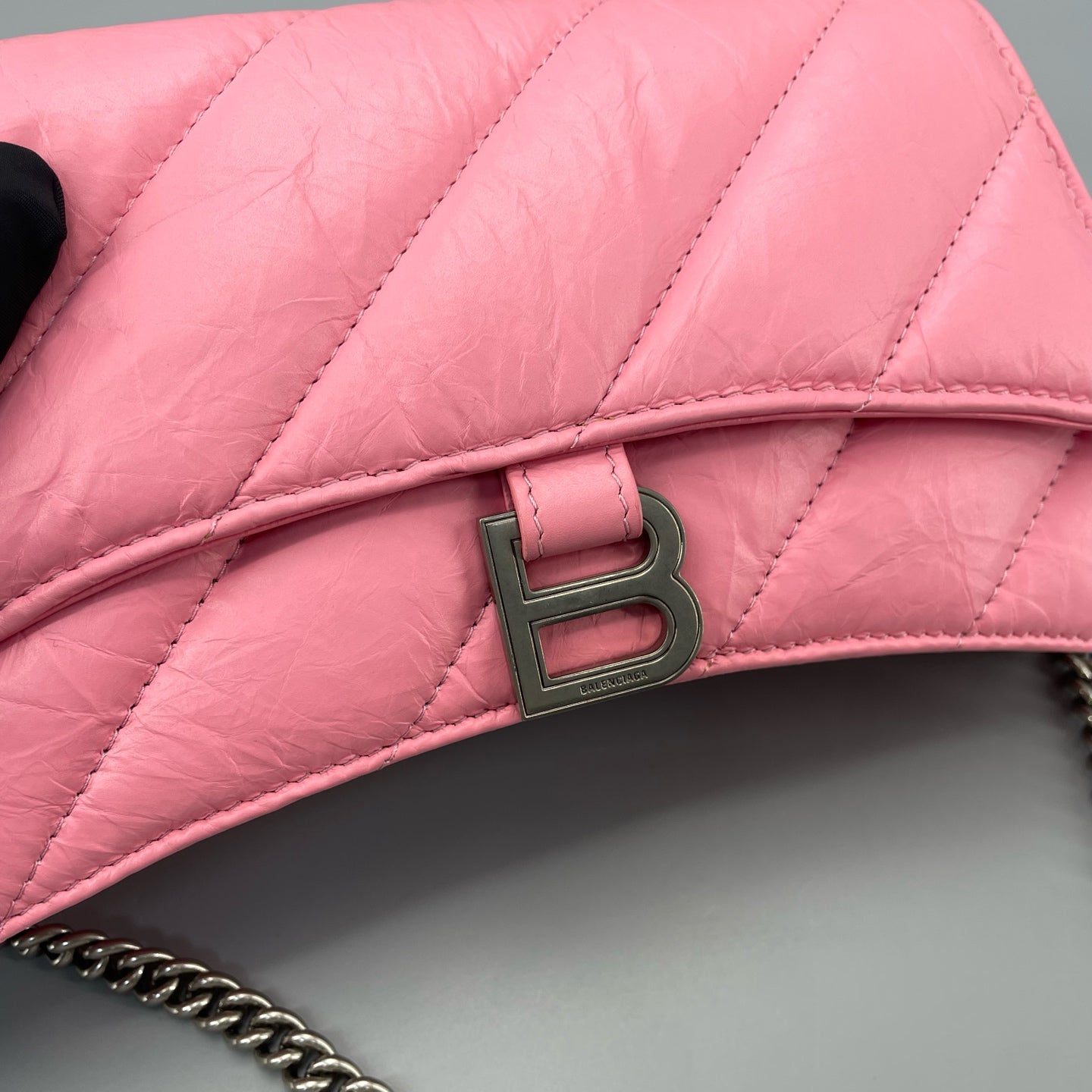 Balenciaga - Hourglass Chain Wallet - Leather - Pink - (mini)