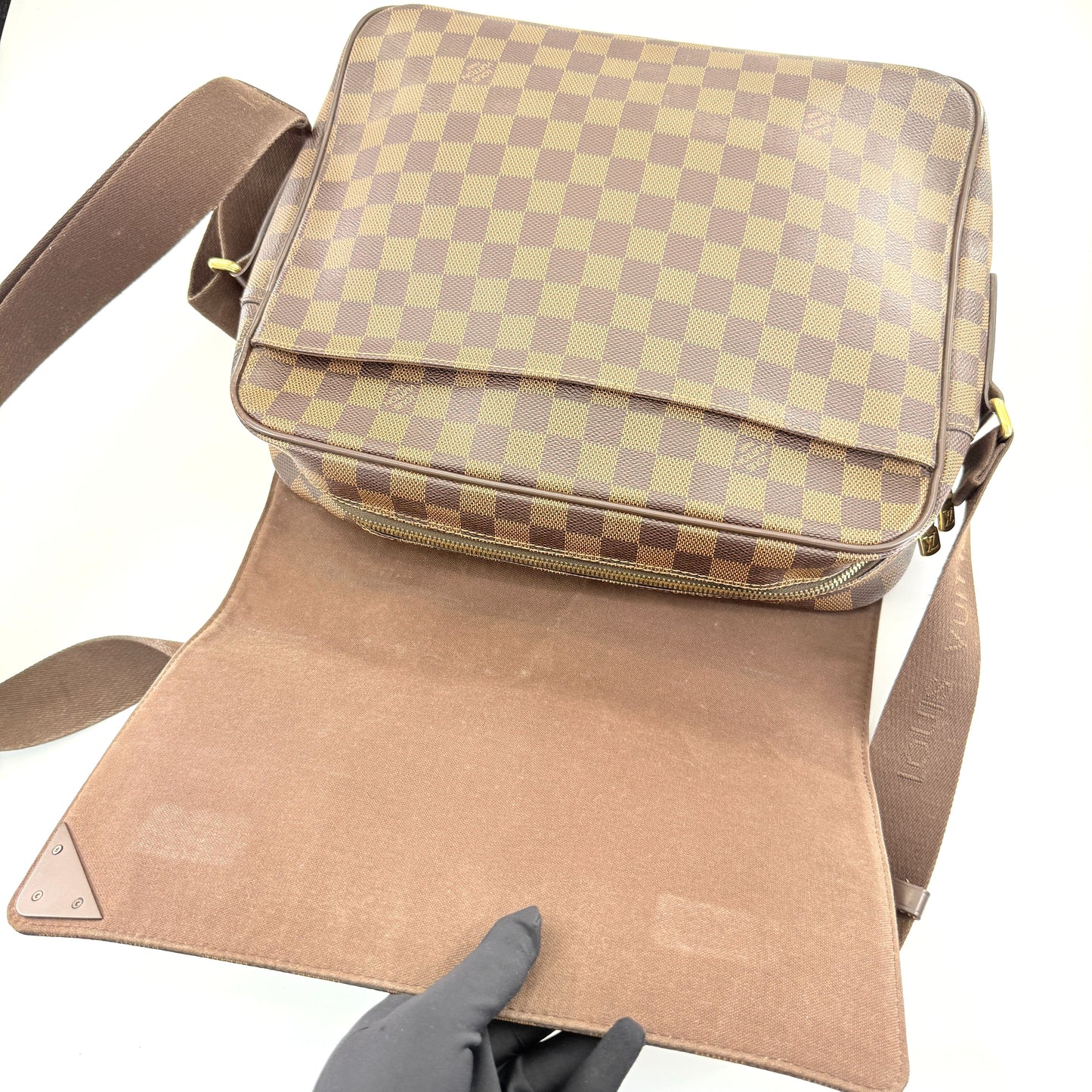 Louis Vuitton - Messenger Bag - Damier Ebene coated canvas with leather trim - Brown - (medium)