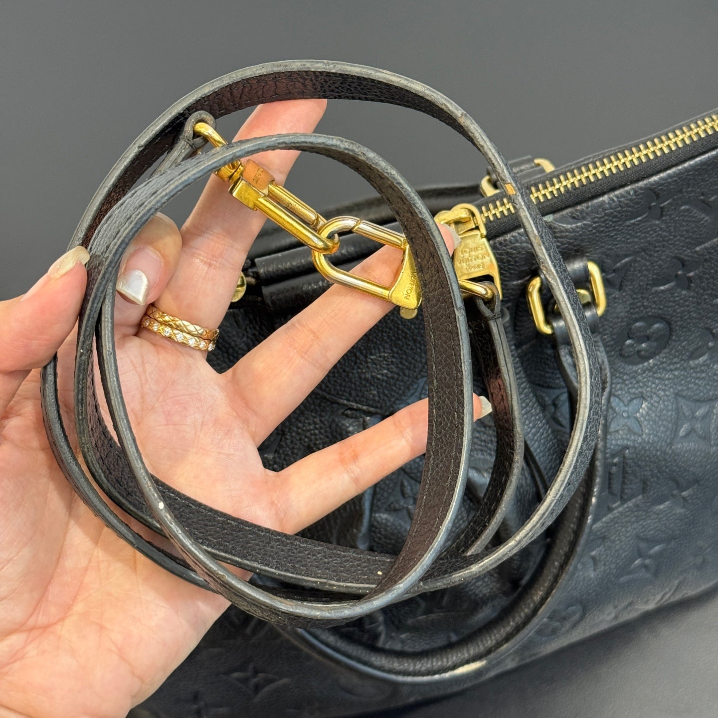 Louis Vuitton - Monogram Empreinte Convertible Top Handle Bag - Leather - Black - (medium)