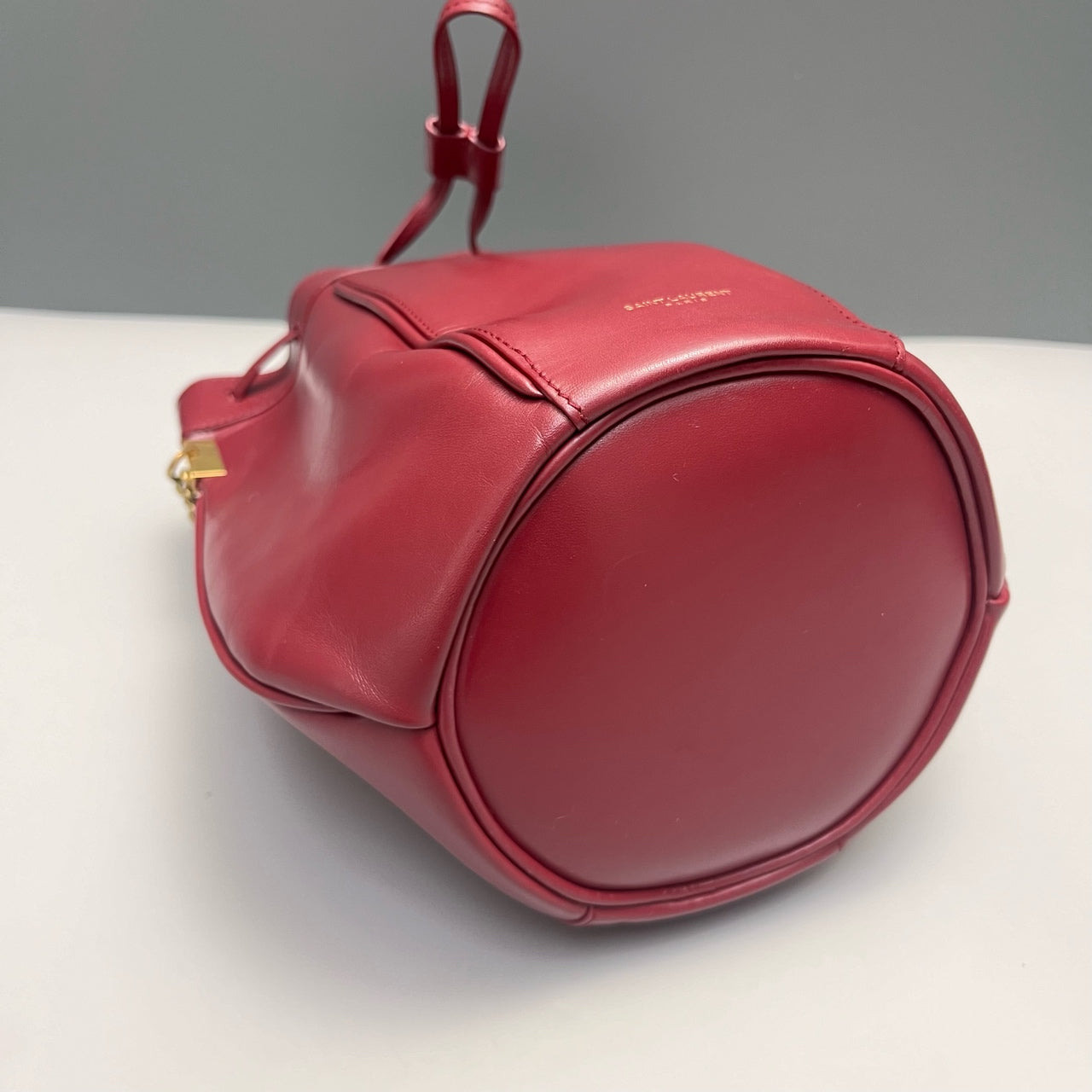 Saint Laurent - Chain Bucket Bag - Leather - Red - (medium)
