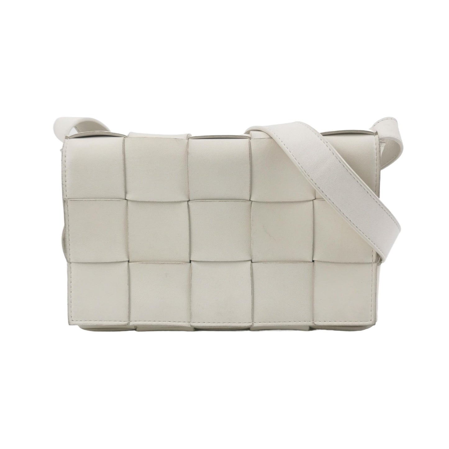 Bottega Veneta - Cassette Bag - Lambskin leather - White - (medium)