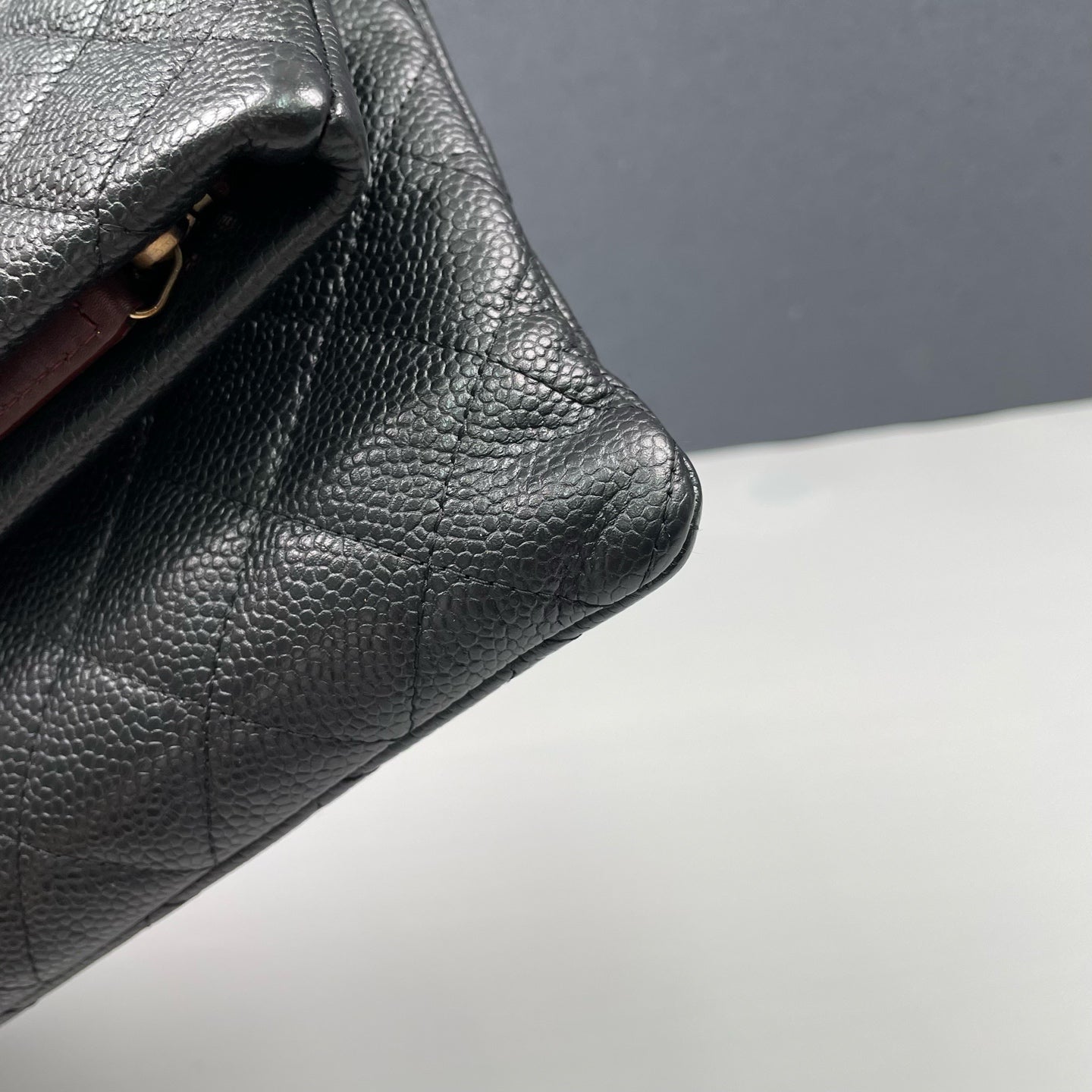 Chanel - Classic Quilted Clutch - Caviar leather - Black - (medium)