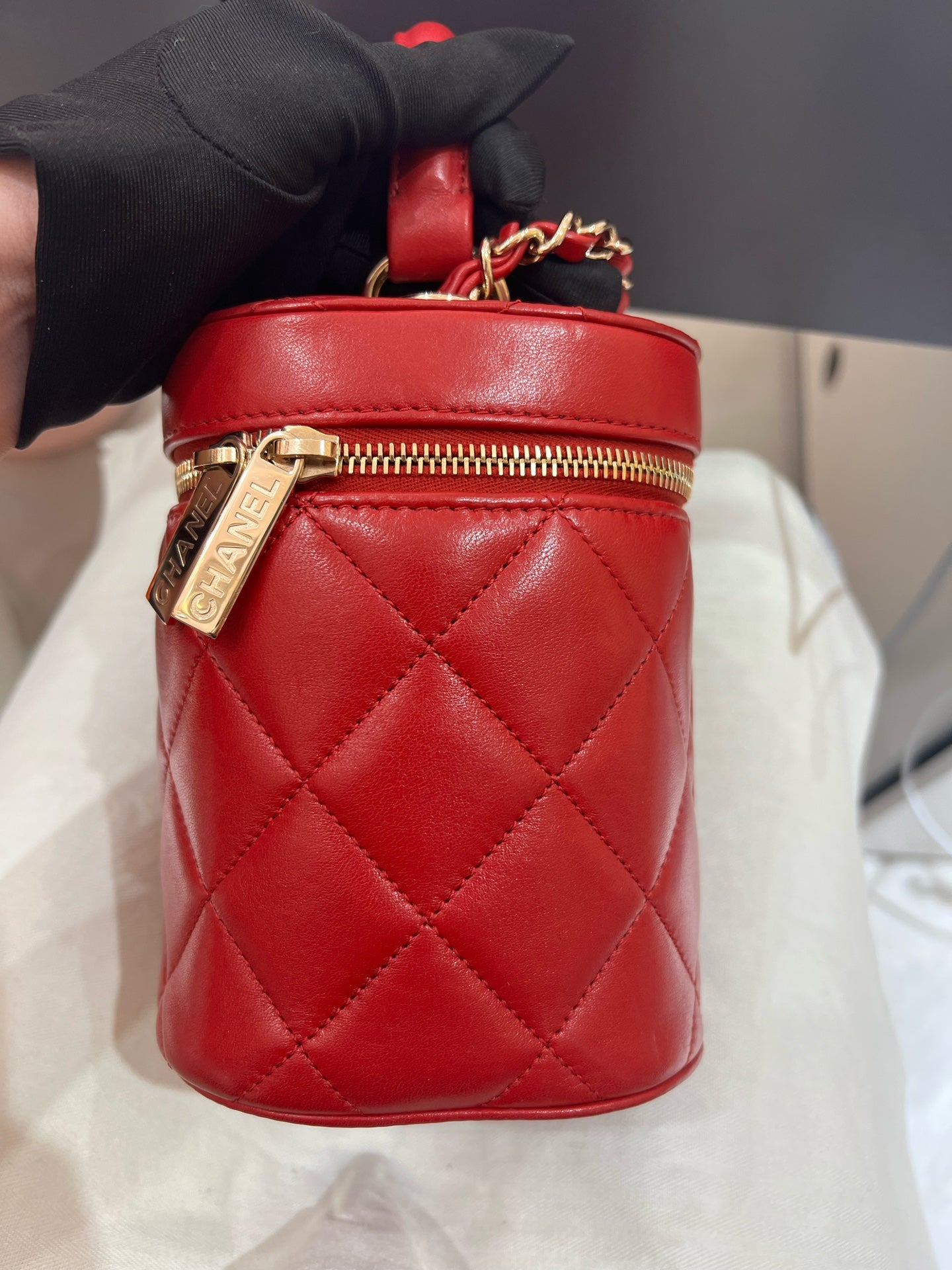 Chanel - Trendy CC Vanity Case - Lambskin leather - Red - (mini)