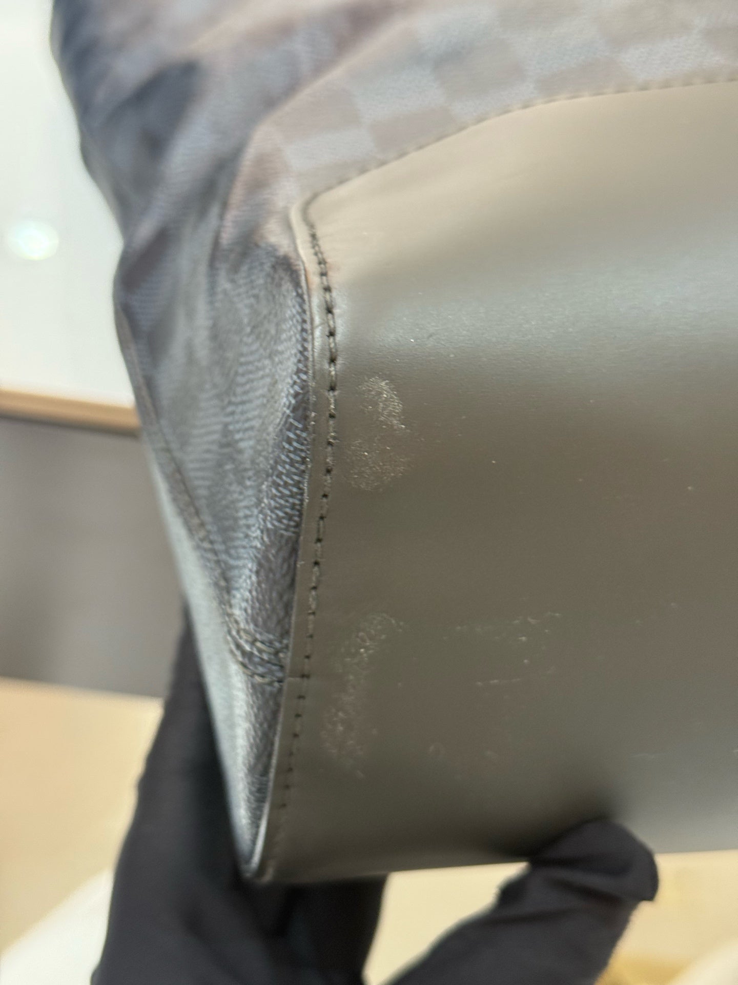 Louis Vuitton - Damier Graphite Music Score Tote Bag - Coated canvas with leather trim - Grey - (Large)