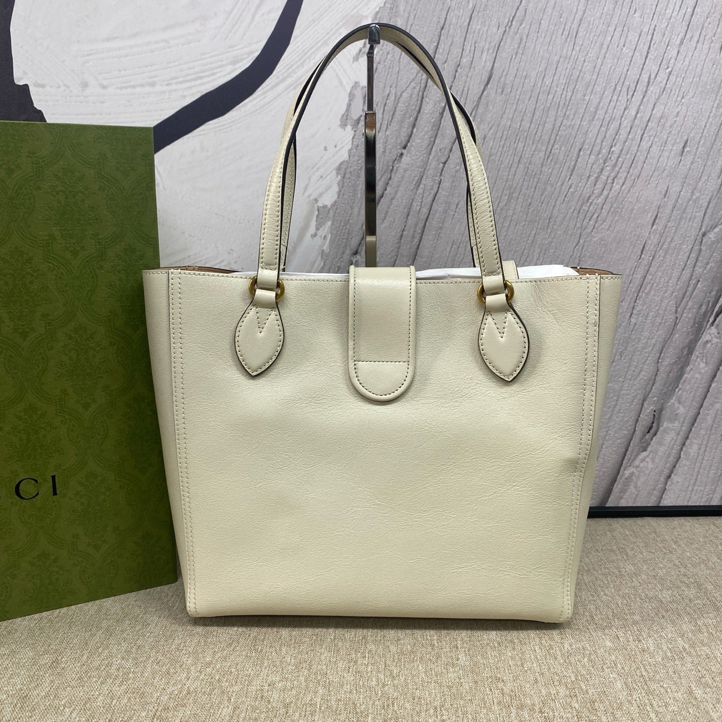Gucci - Dahilia Small Tote - Leather - White - (Medium)