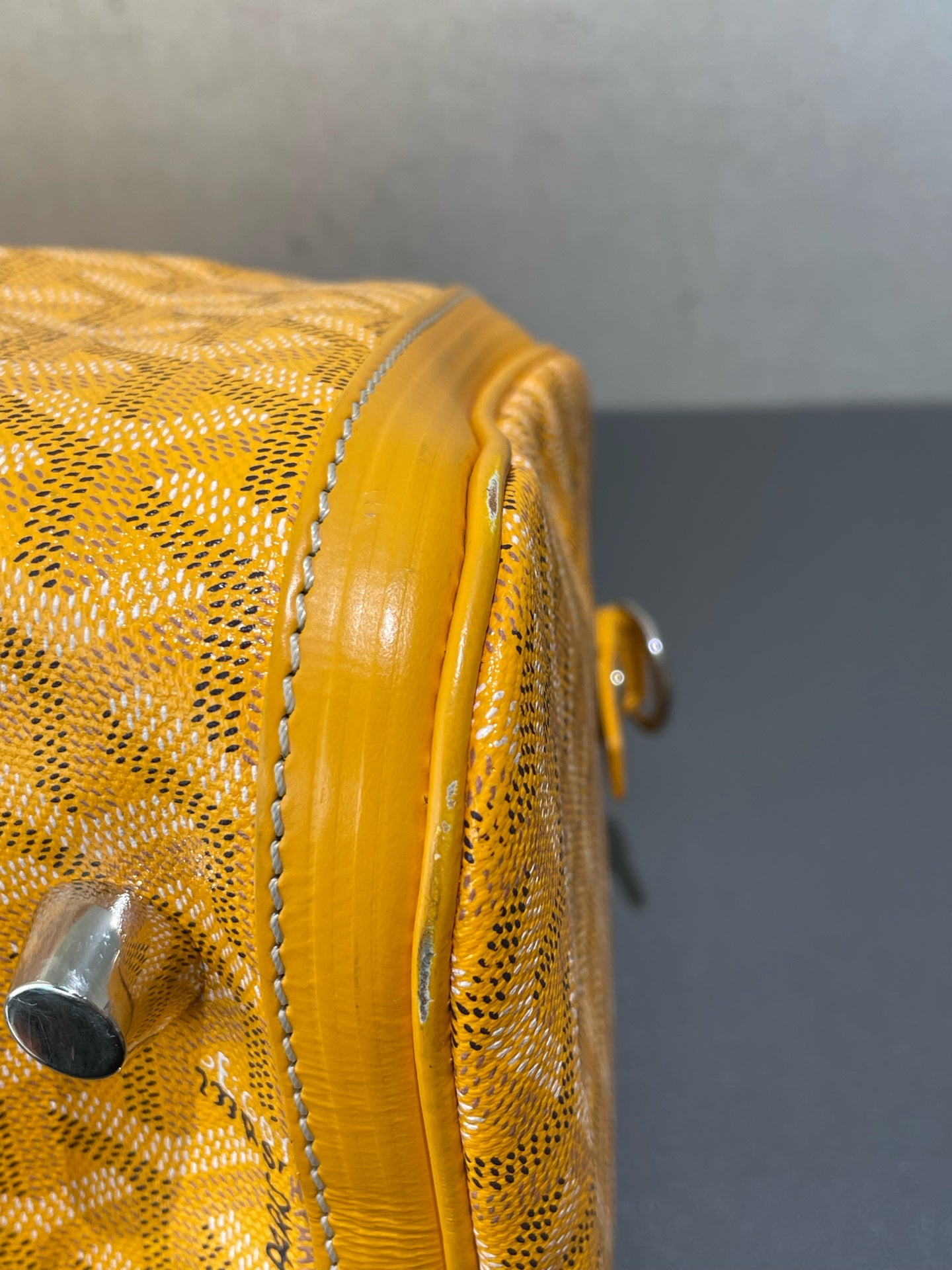 Goyard - Croisière 40 - Goyardine canvas with leather trim - Yellow - (Medium)