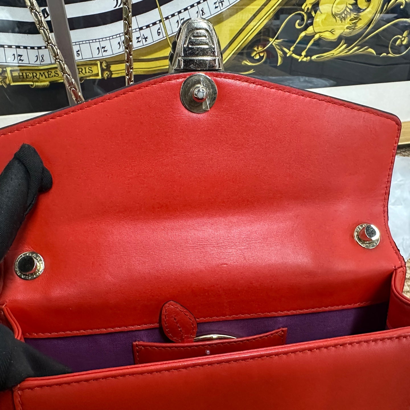 Bvlgari - Serpenti Forever Small Shoulder Bag - Smooth calf leather - Hermes Orange - (Small)
