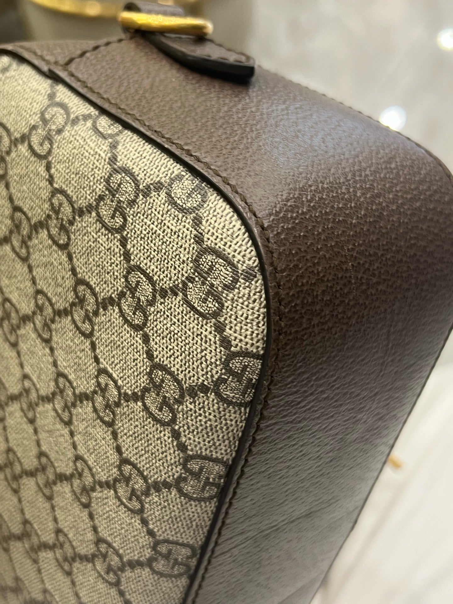 Gucci - Ophidia GG Supreme Tiger Head Camera Bag - GG Supreme canvas and leather - Beige and Brown with Multicolour strap - (small)