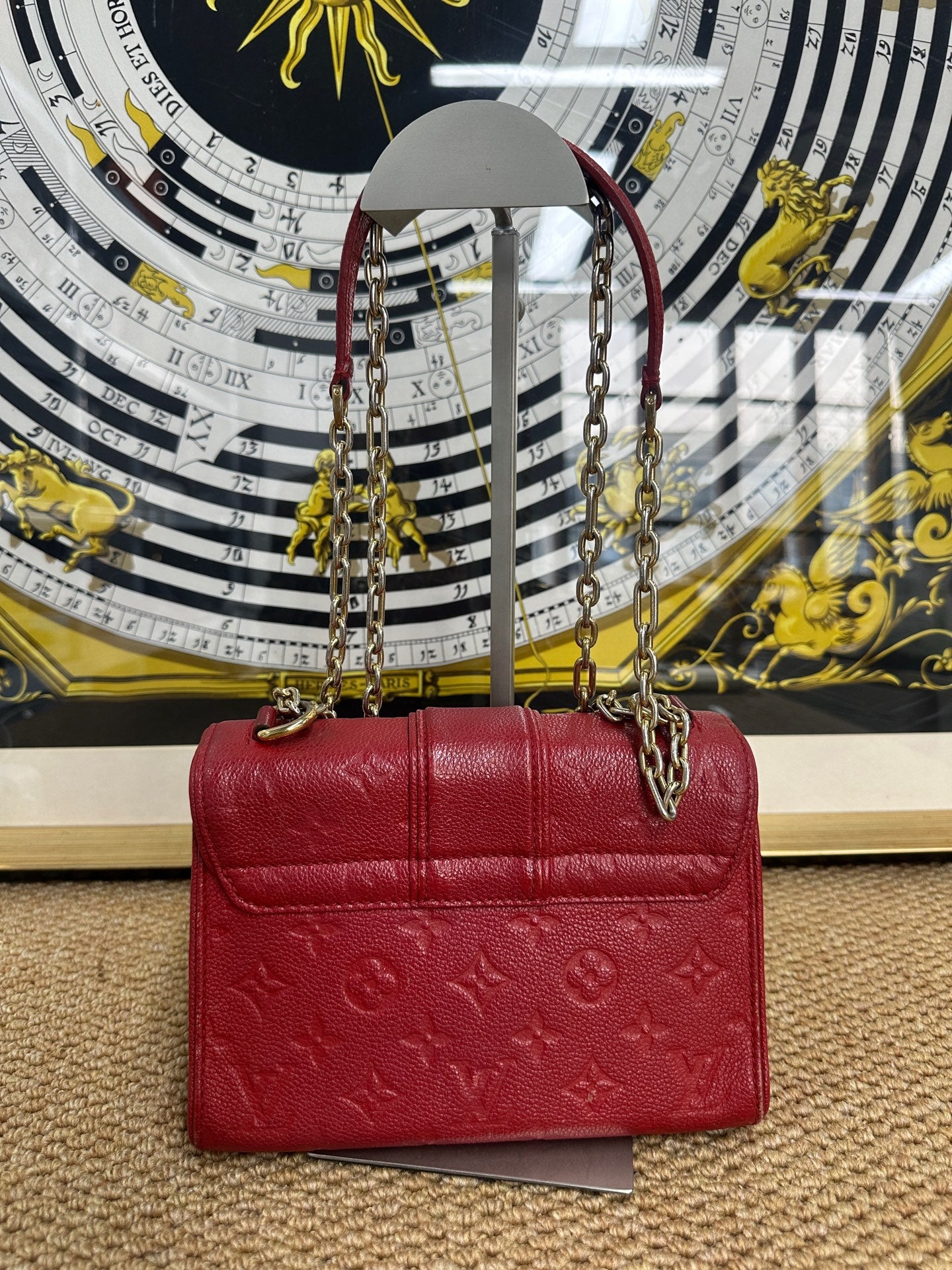 Louis Vuitton - Saint Sulpice - Embossed Monogram Leather - Red - (small)