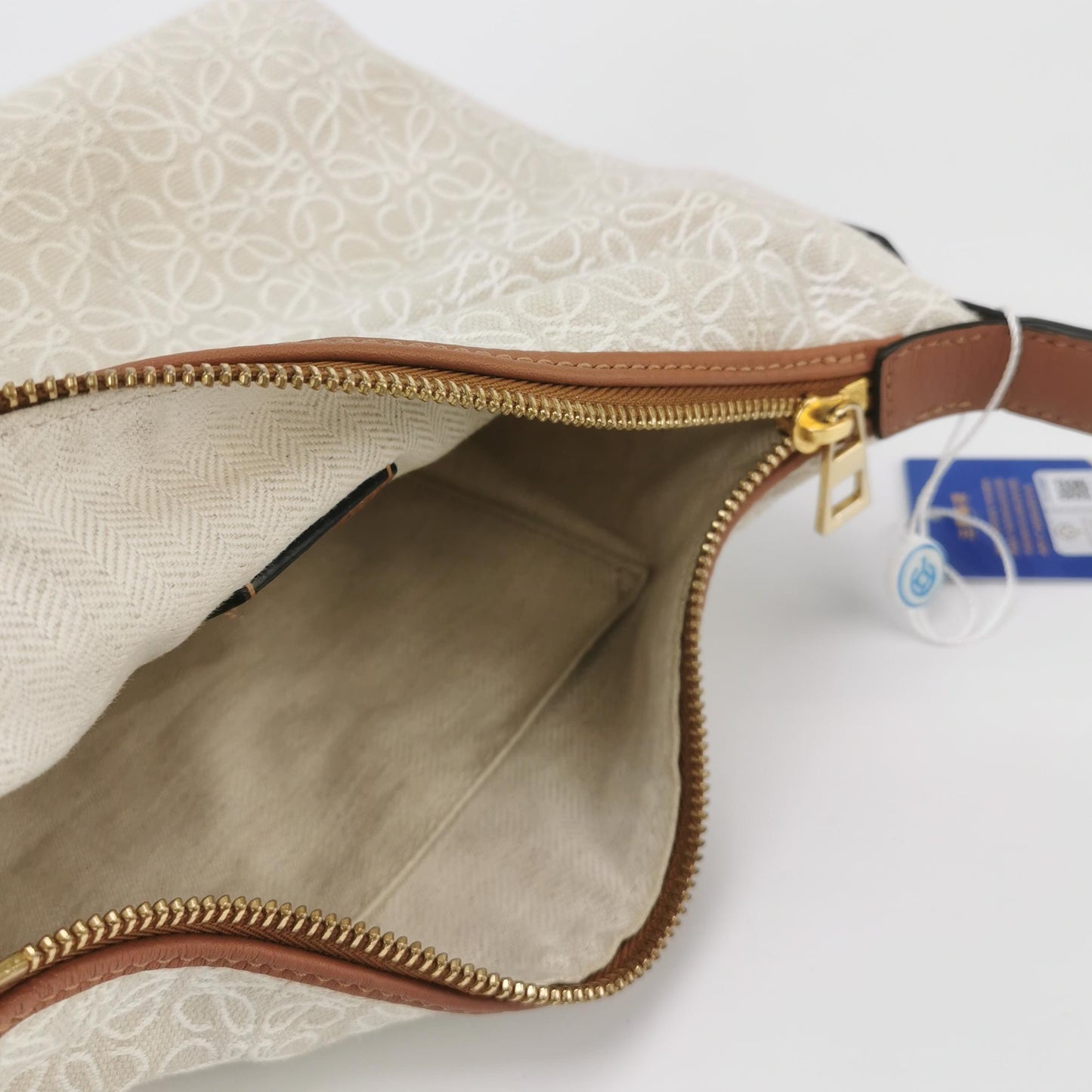 Loewe - Mini Cubi Bag - Cloth and Leather - Beige and Brown - (mini)