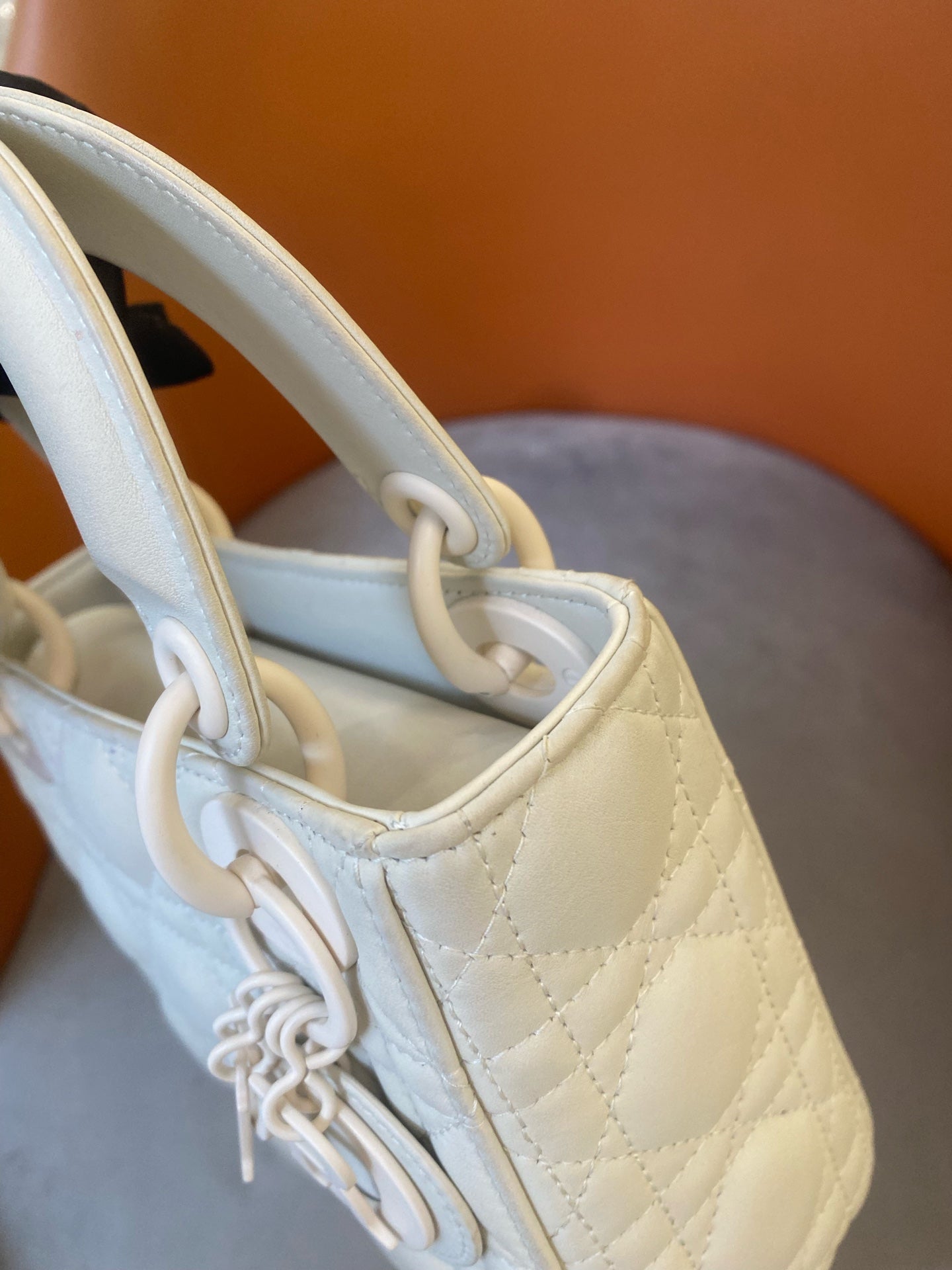 Dior - Lady Dior My ABCDior Bag - Leather - White - (mini)