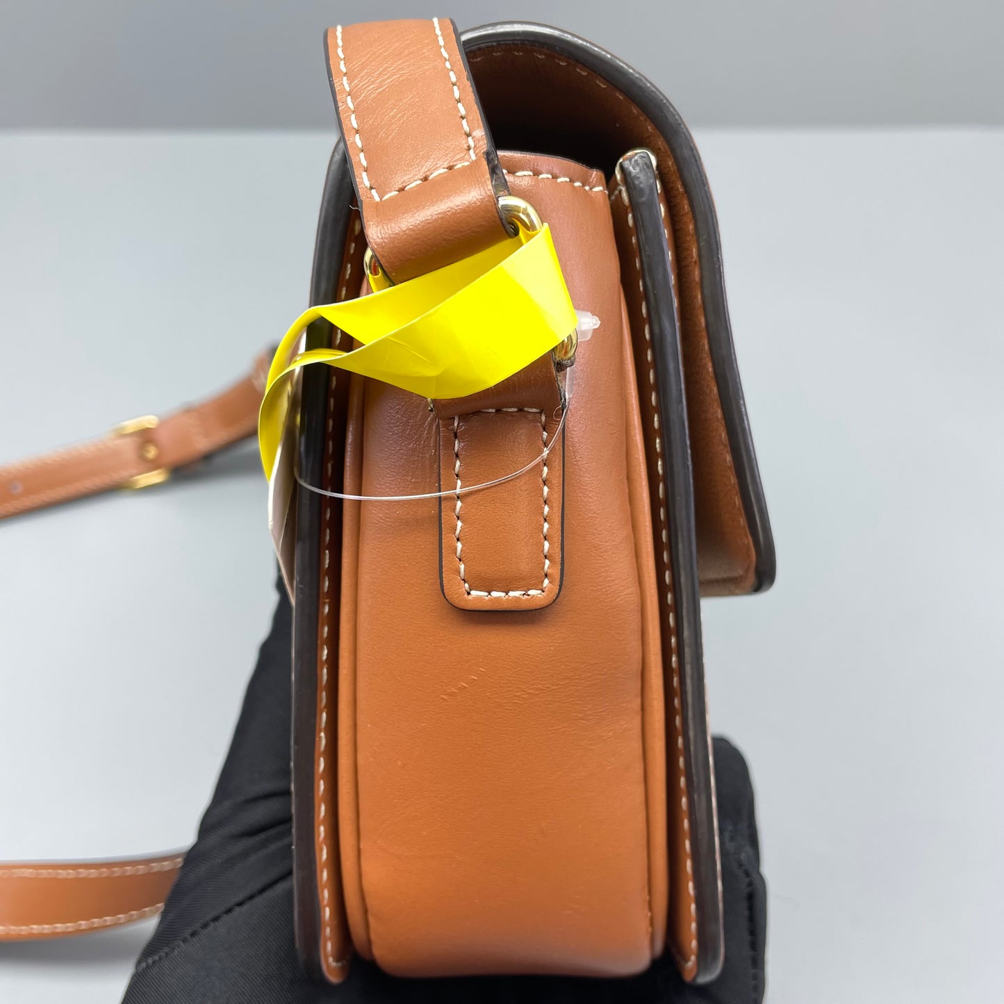 Celine - Teen Triomphe - Coated Canvas and Leather - Caramel and White - (mini)