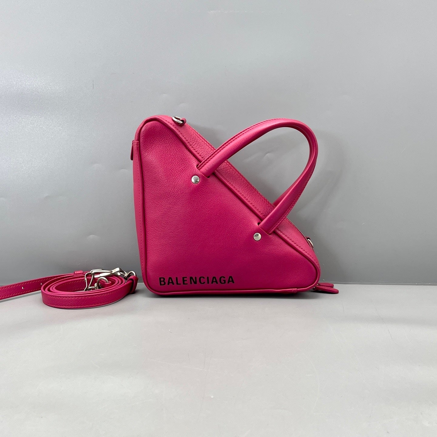 Balenciaga - Triangle Bag - Leather - Pink - (mini)
