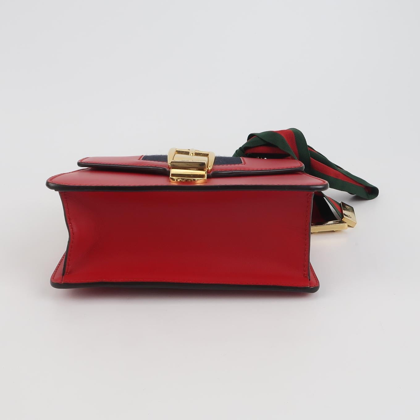 Gucci - Sylvie - Leather - Red - (Mini)