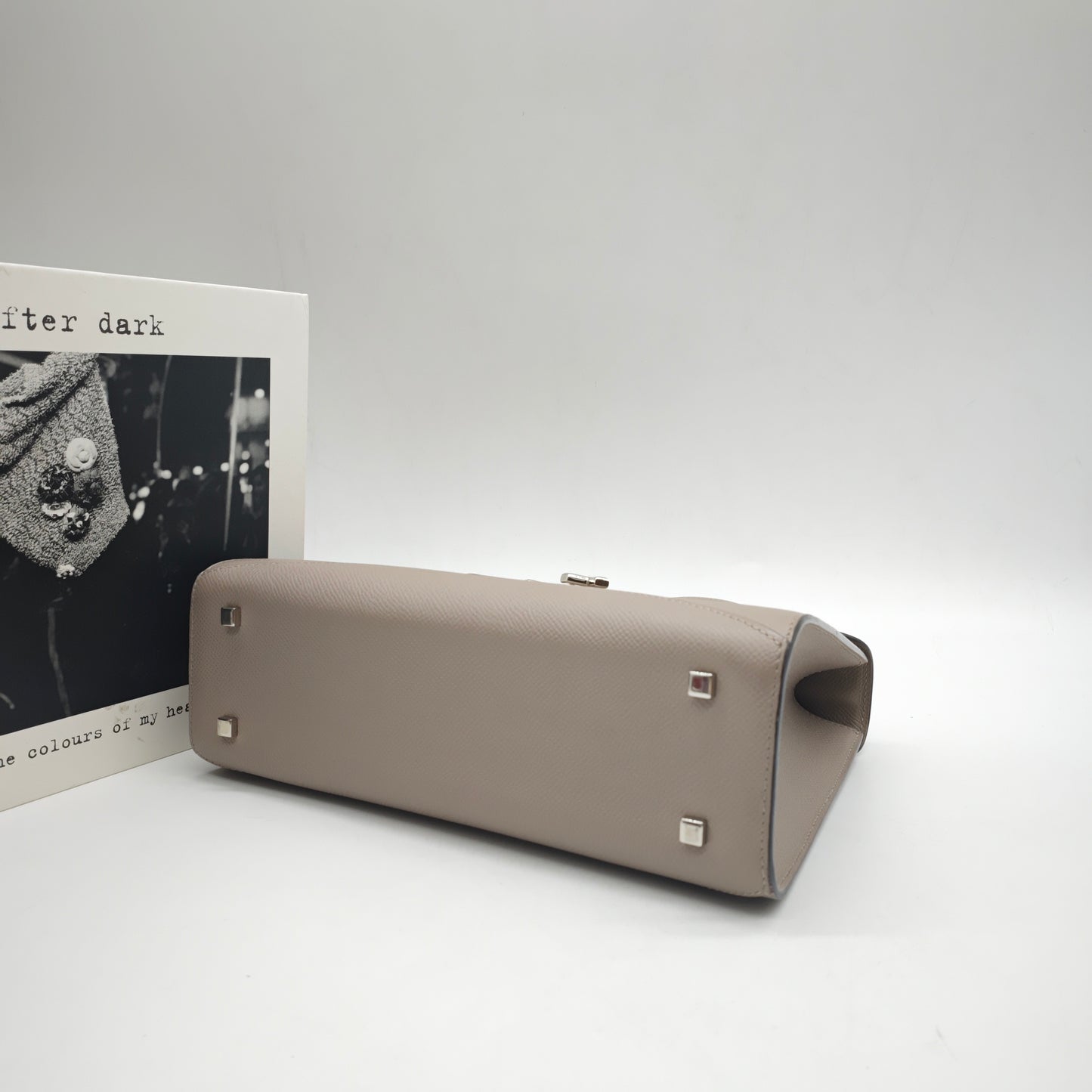 Moynat - Rejane - Grained leather - Elephant Grey with Silver-Tone Hardware - (Small)