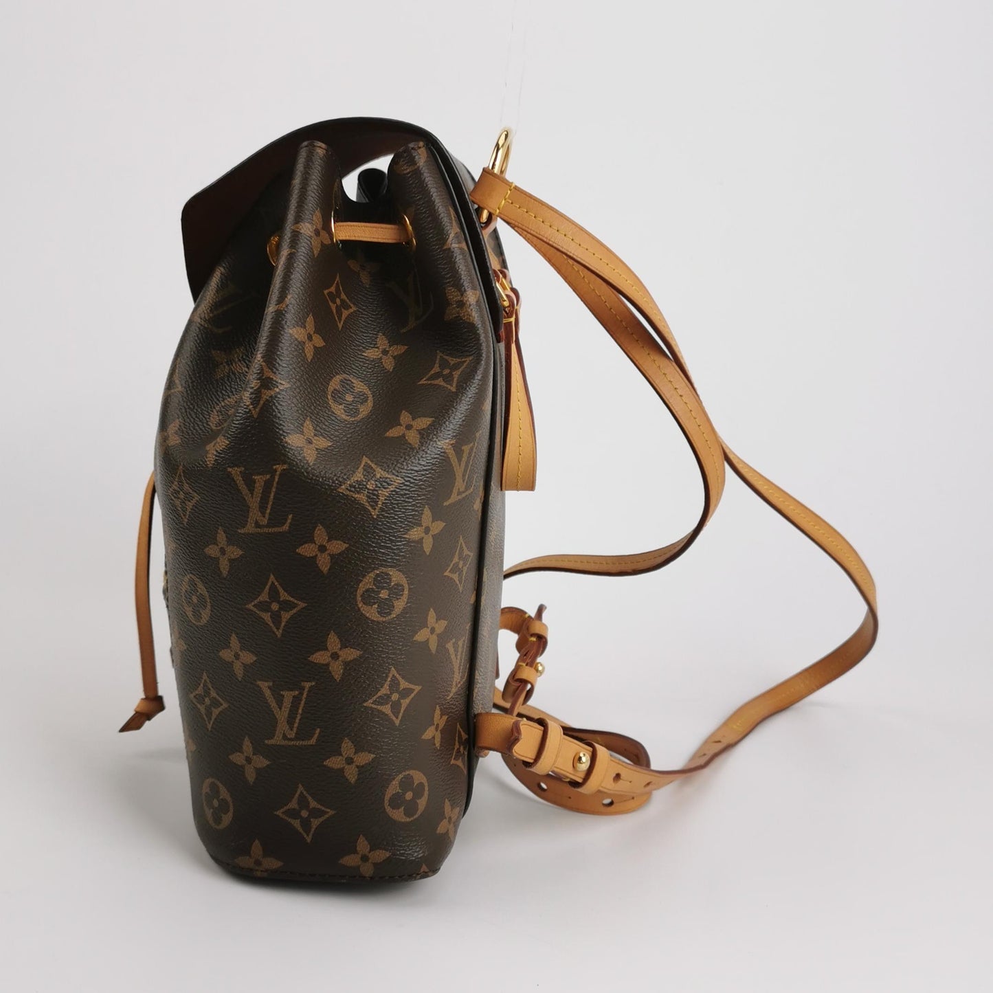 Louis Vuitton - Montsouris M45501 - Monogram coated canvas with natural Vachetta leather trim - Brown - (Medium)