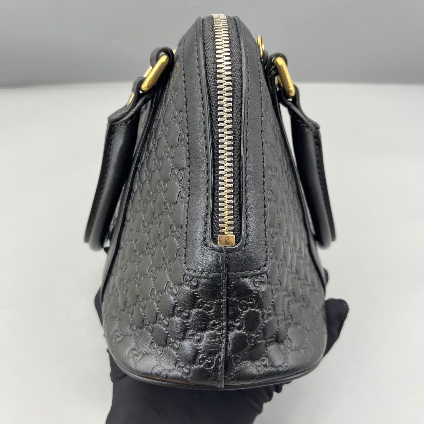 Gucci - Microguccissima Dome Bag - Leather - Black - (mini)