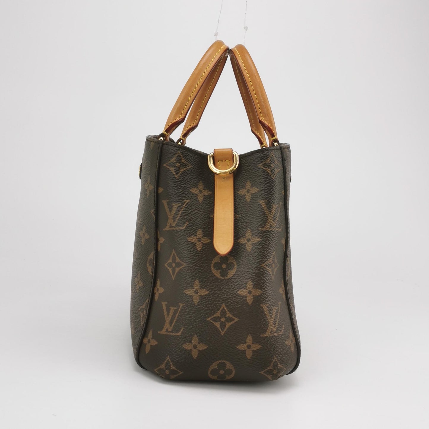 Louis Vuitton - Montaigne BB - Monogram coated canvas, Vachetta leather trim - Brown - (Small)