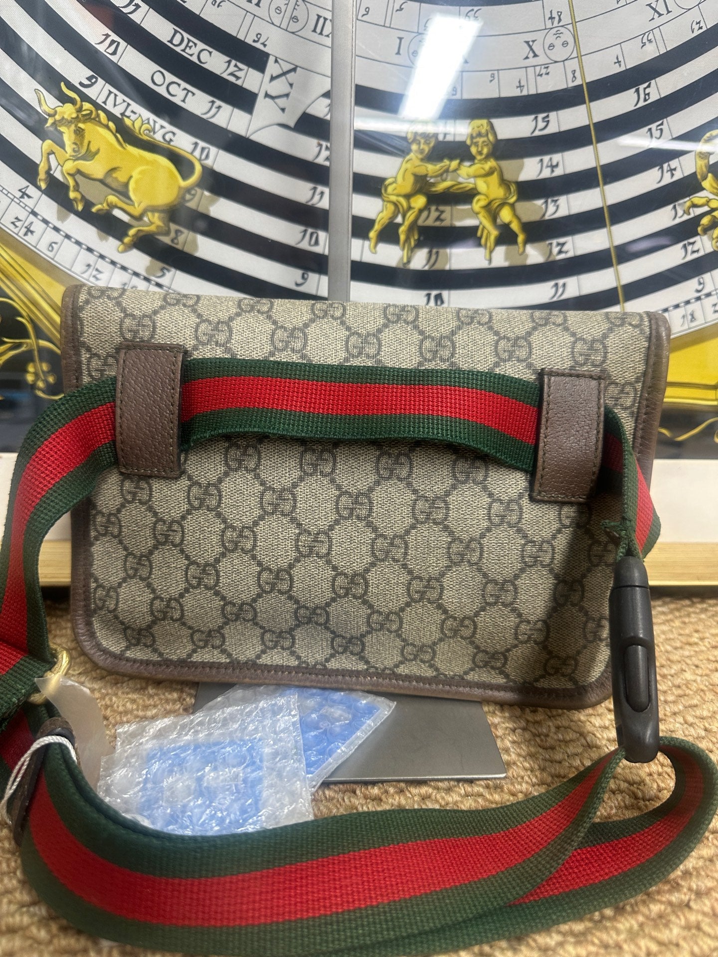 Gucci - Dionysus GG Supreme Tiger Head Belt Bag - GG Supreme canvas with leather trim - Beige - (small)