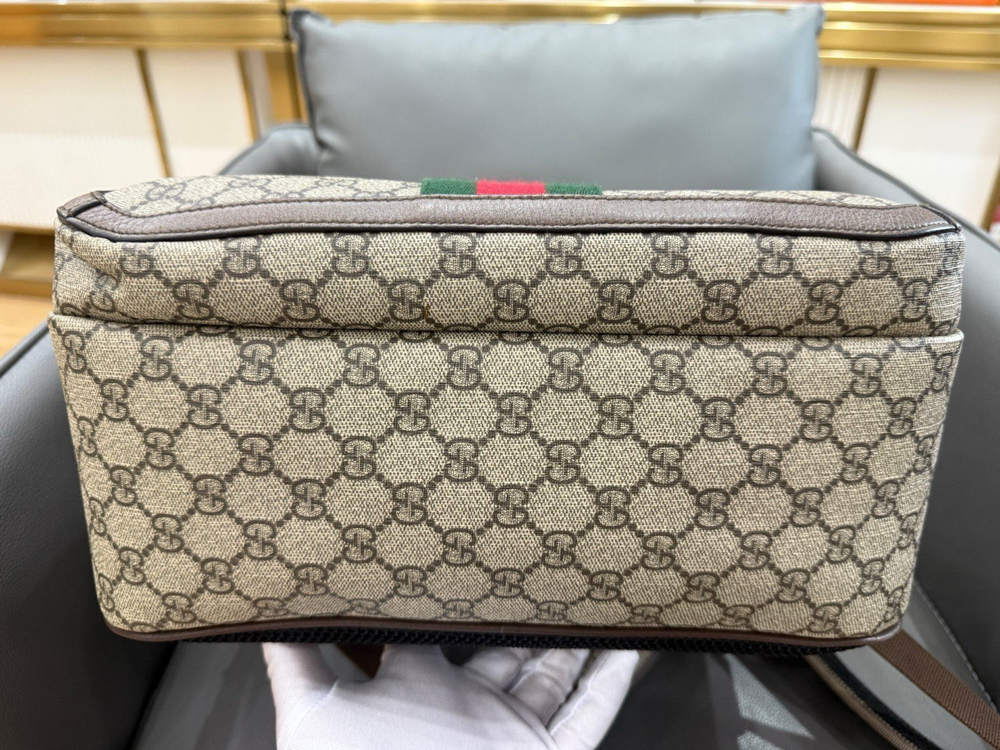 Gucci - Ophidia GG Supreme Canvas Backpack - GG Supreme canvas with leather trim - Brown - (medium)