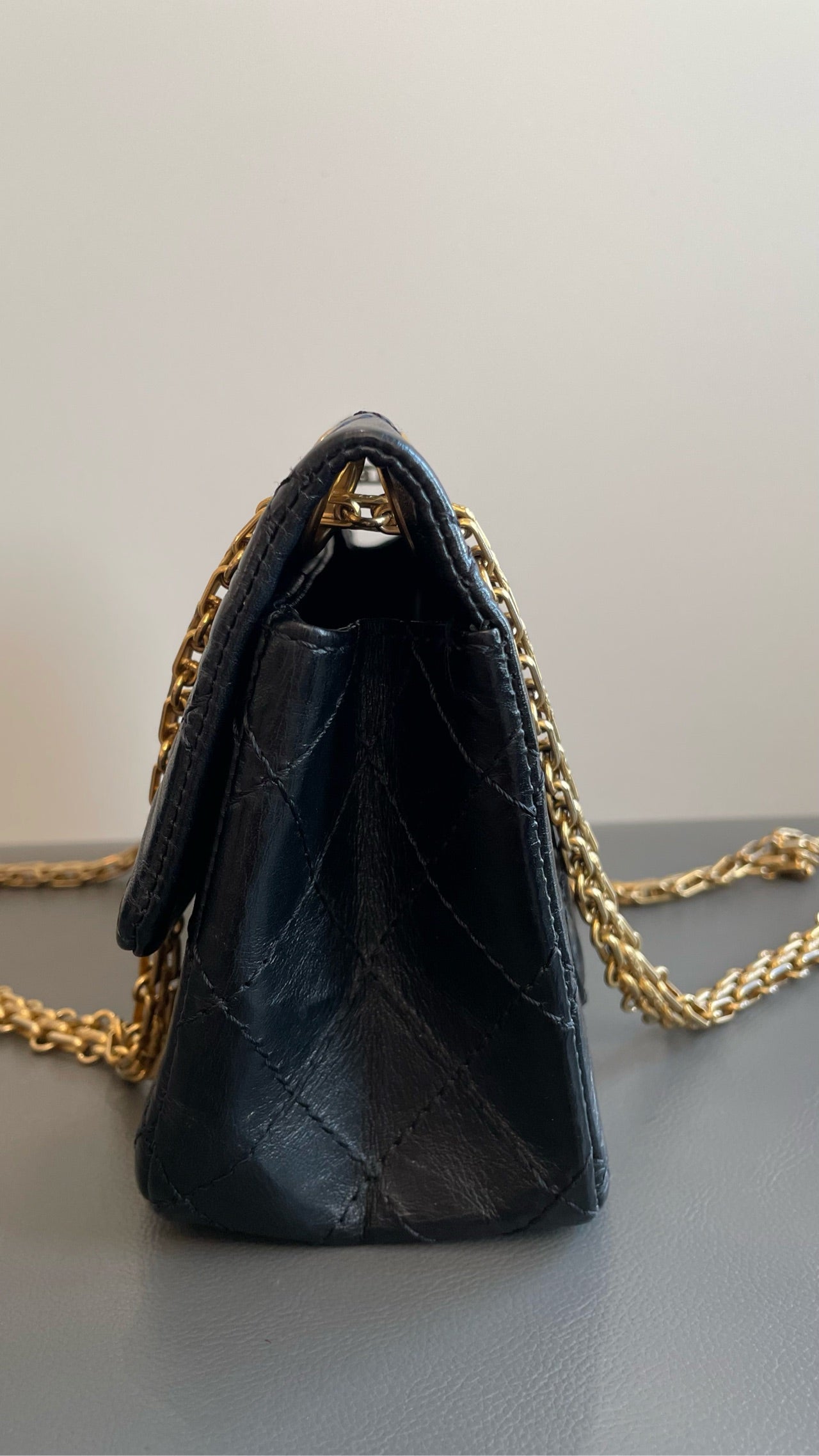 Chanel - 2.55 Reissue Mini - Aged calfskin leather - Black - (mini)