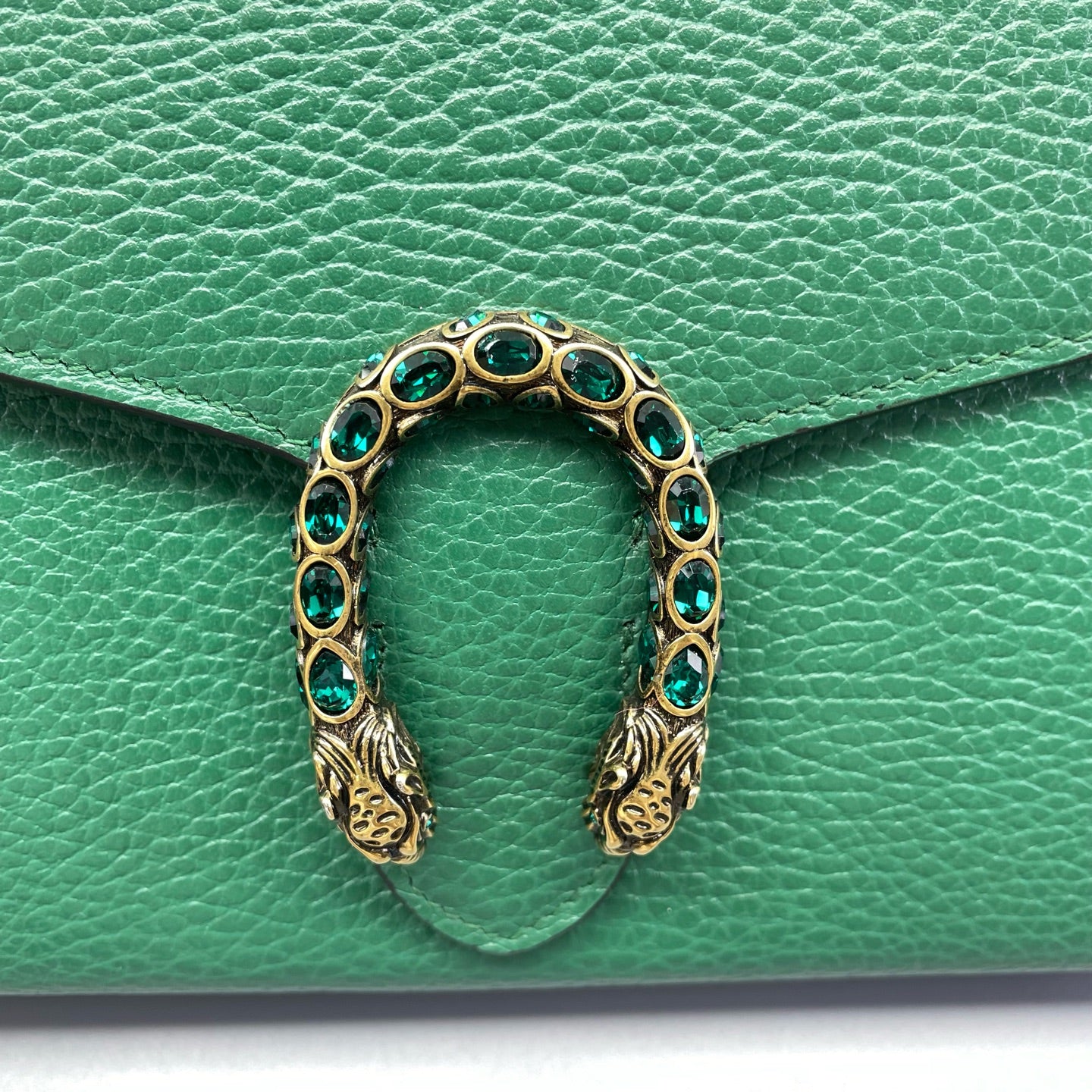 Gucci - Dionysus Wallet on Chain (WOC) - Pebbled leather - Green - (mini)