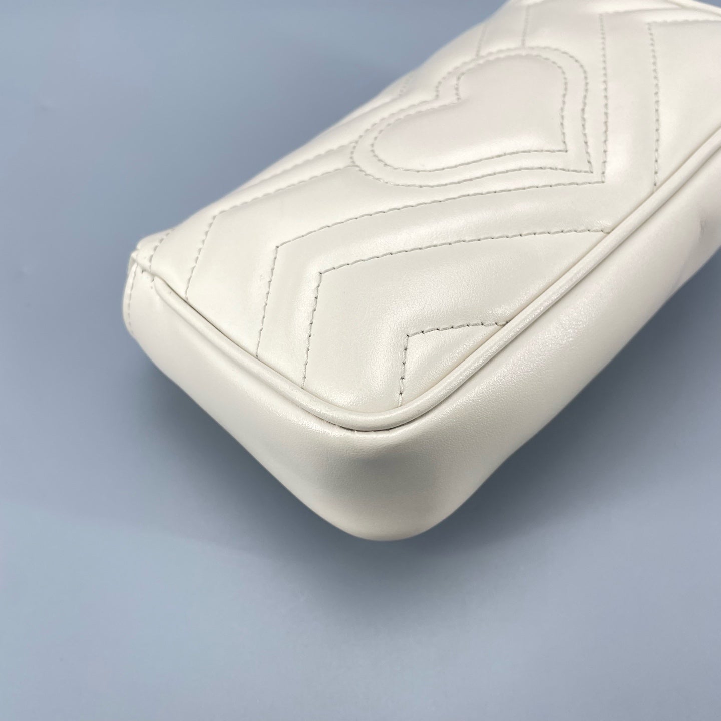 Gucci - Marmont Super Mini Bag - Matelassé leather - White - (mini)