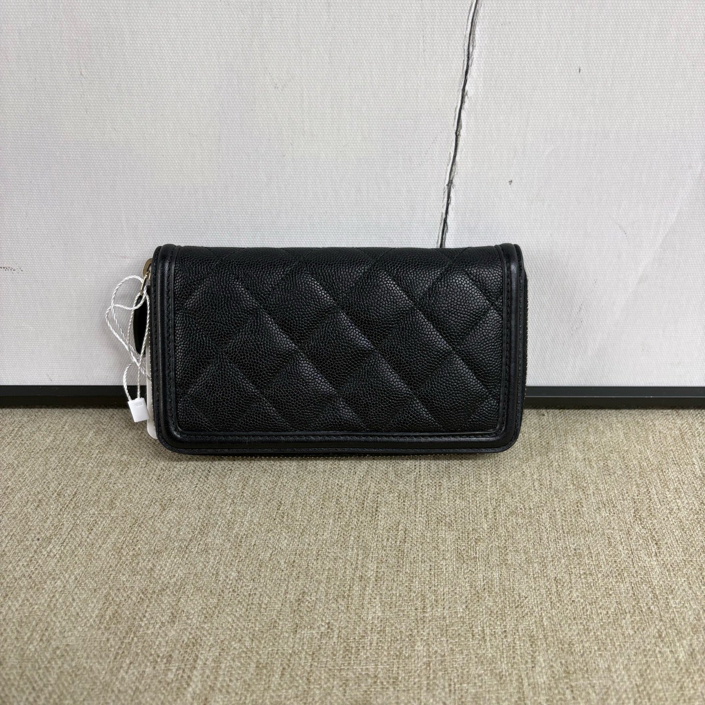 Chanel - Vanity Series Short Wallet CD7479 - Grained leather - Black - (small)