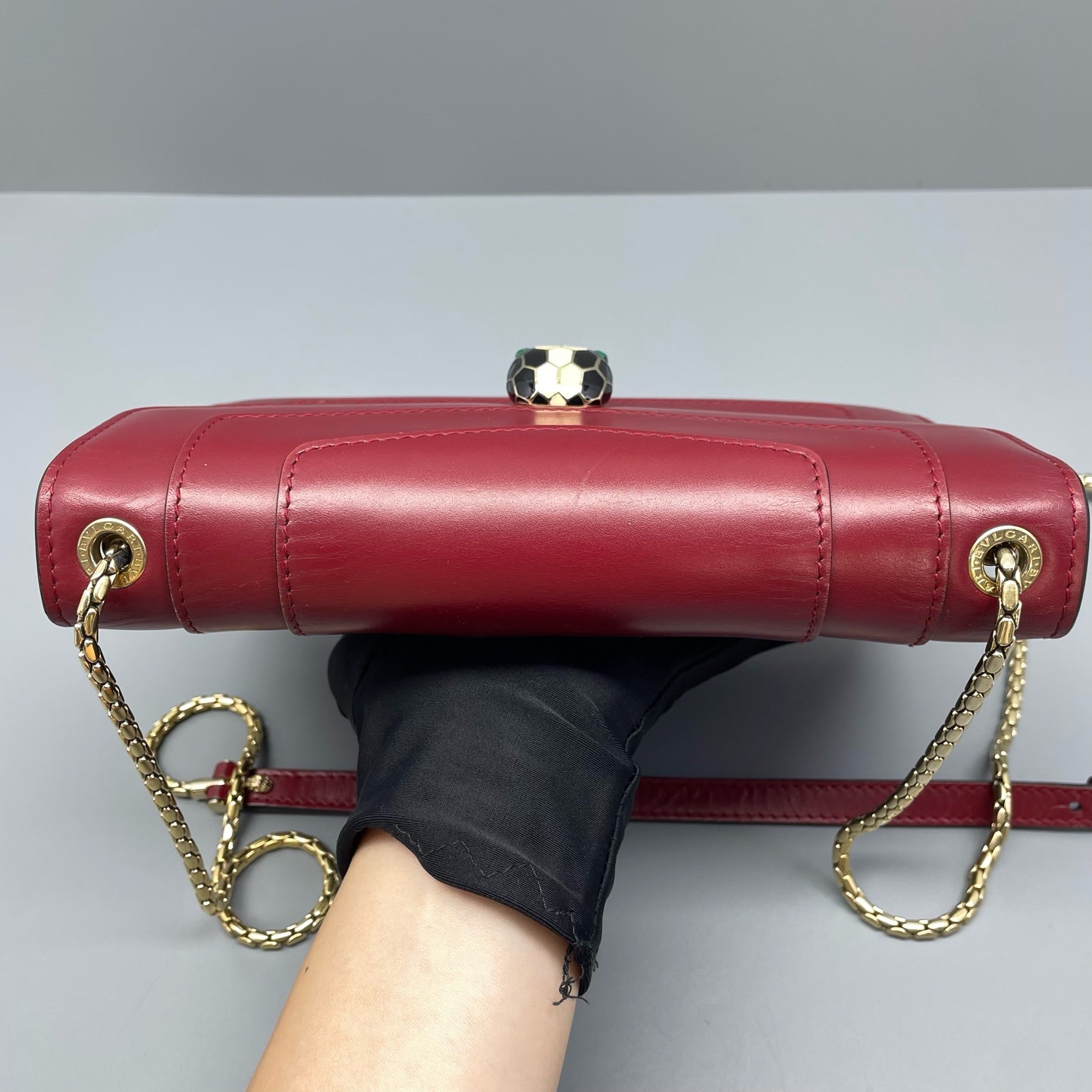 Bvlgari - Serpenti Forever Flap Cover Bag 22135L7018 - Calfskin leather - Red - (Small)