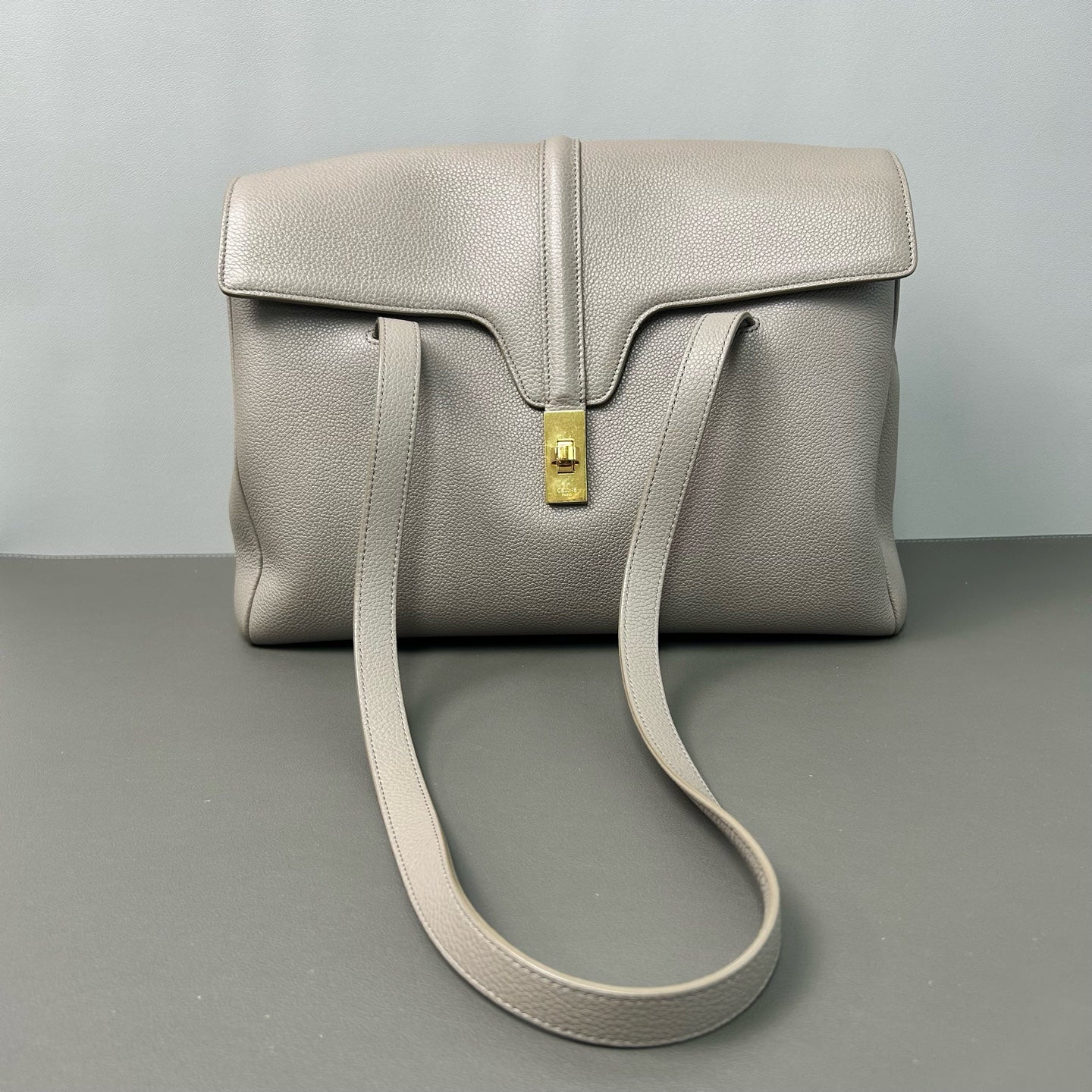 Celine - Soft 16 - Cowhide leather - Grey - (Medium)
