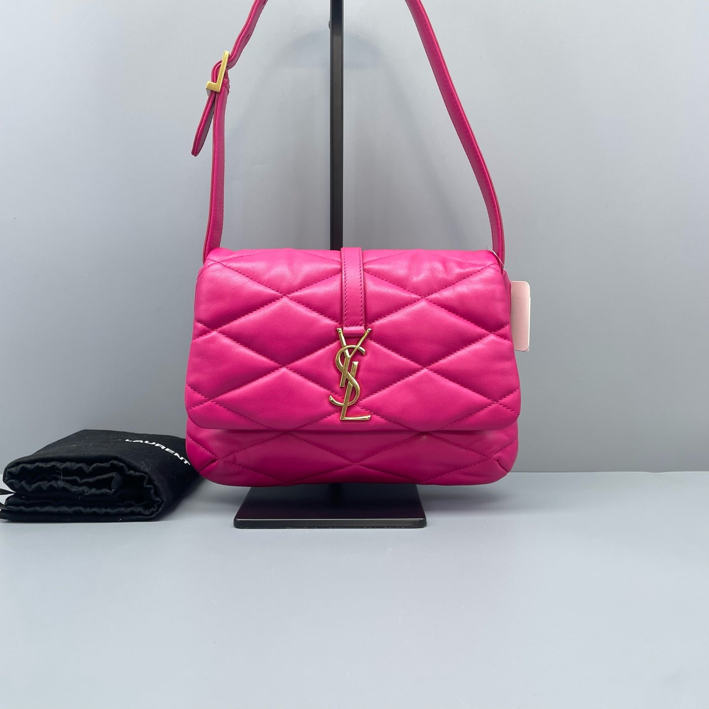 Saint Laurent - Le 57 Hobo Bag - Lambskin leather - Pink - (Medium)