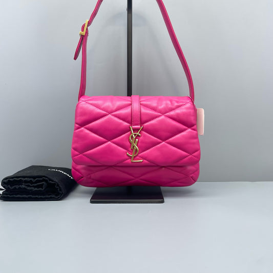 Saint Laurent - Le 57 Hobo Bag - Lambskin leather - Pink - (Medium)