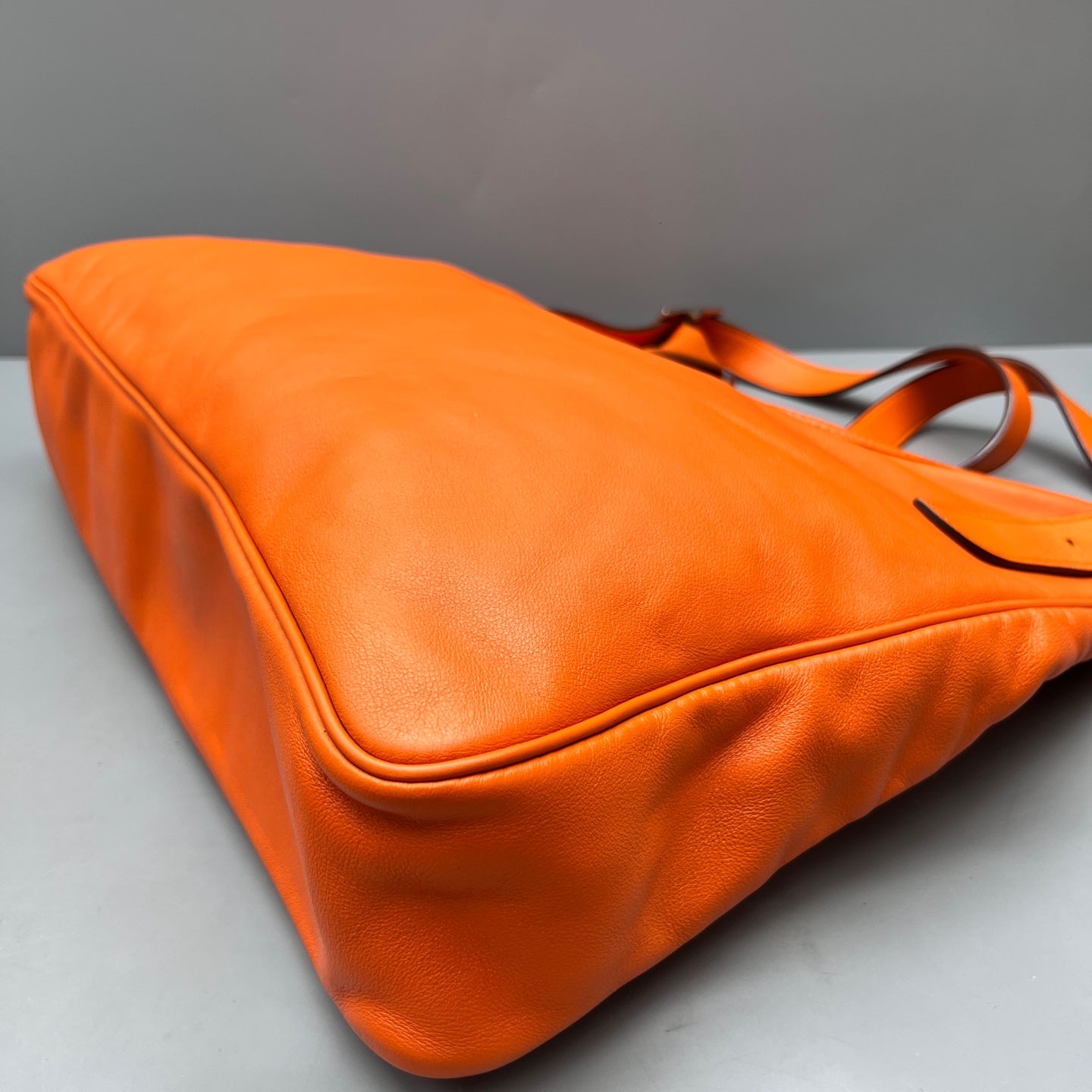 Hermès - Massai Cut Tote Bag - Supple calfskin leather - Orange - (Large)