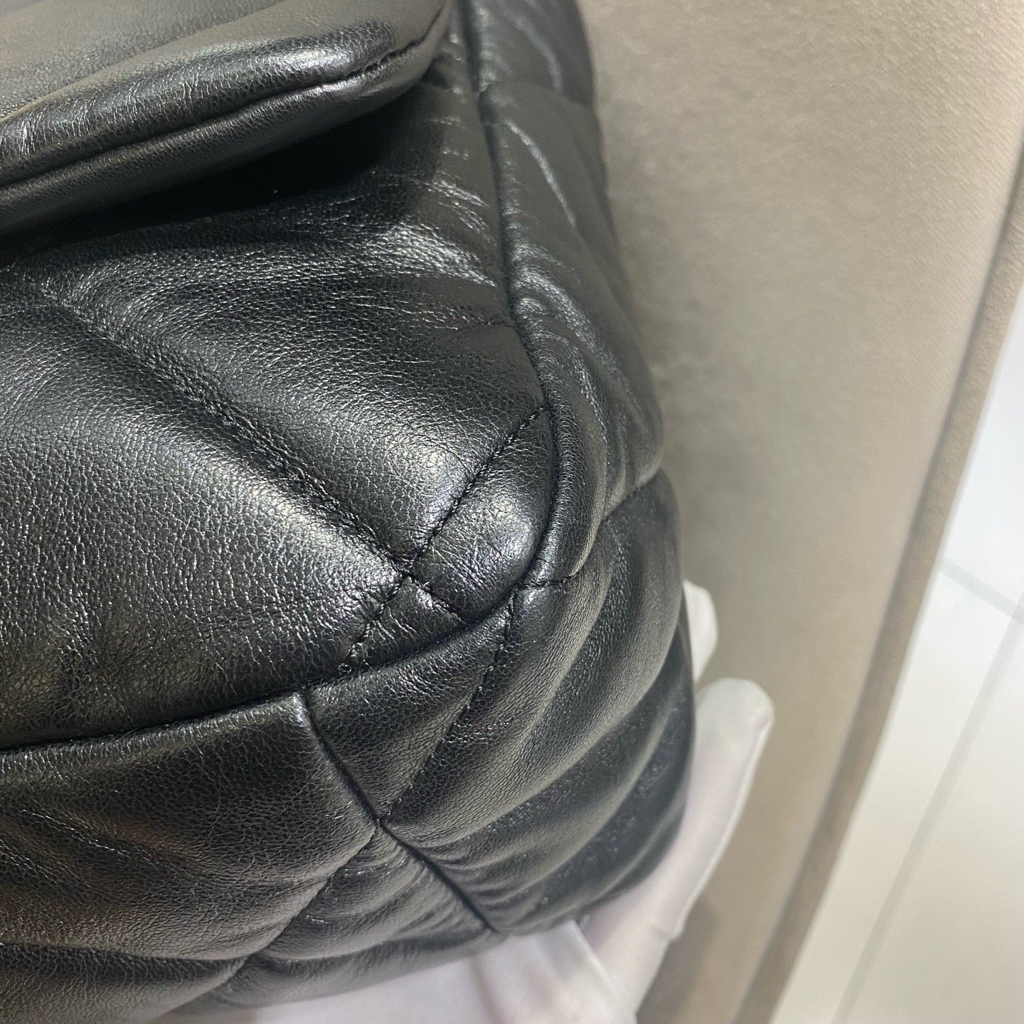 Chanel - 19 Bag Maxi - Lambskin leather - Black - (Large)