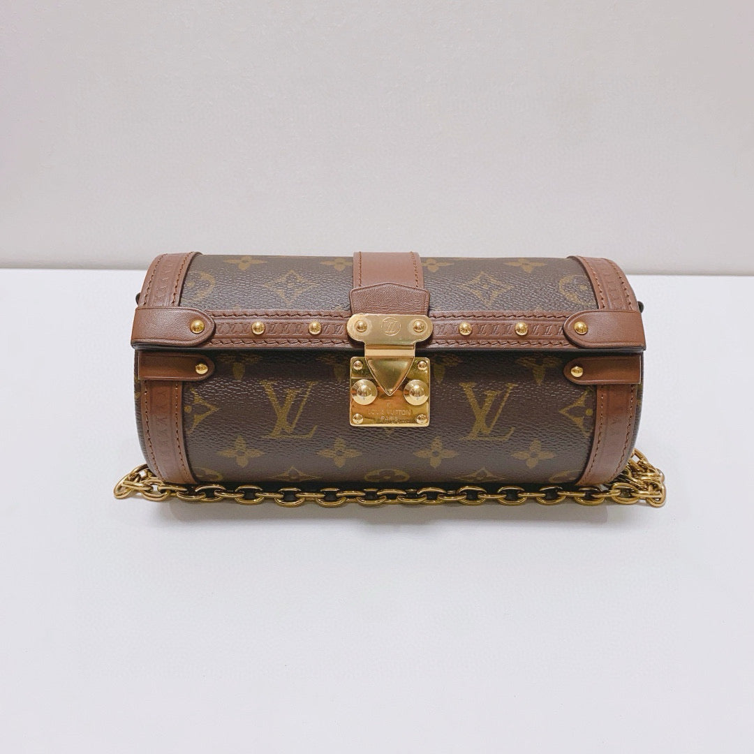 Louis Vuitton - Papillon Trunk - Monogram canvas with leather trim - Brown - (mini)