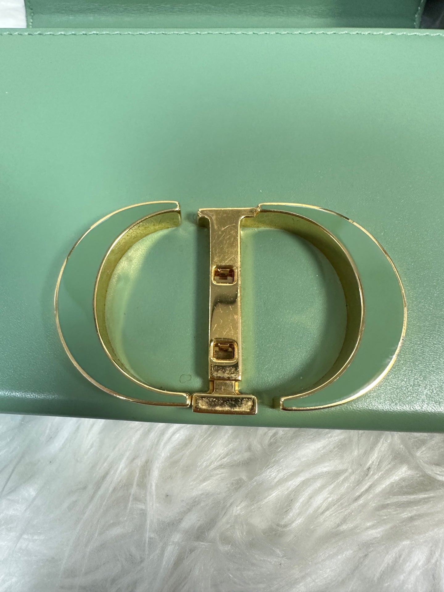 Dior - 30 Montaigne Box Bag Mini - Leather - Green - (mini)