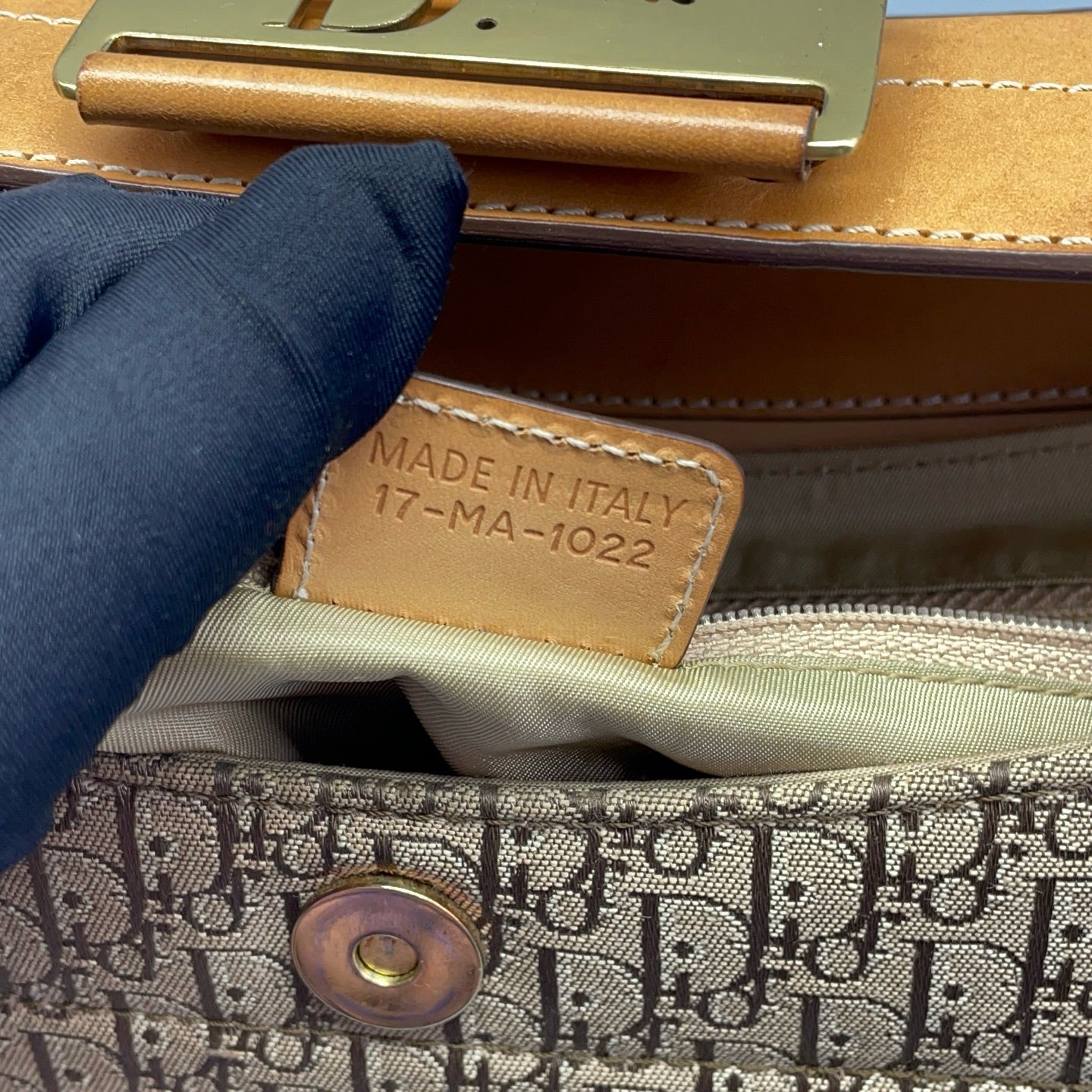 Dior - Dior Punk Oblique Shoulder Bag - Canvas and Leather - Multicolour - (small)