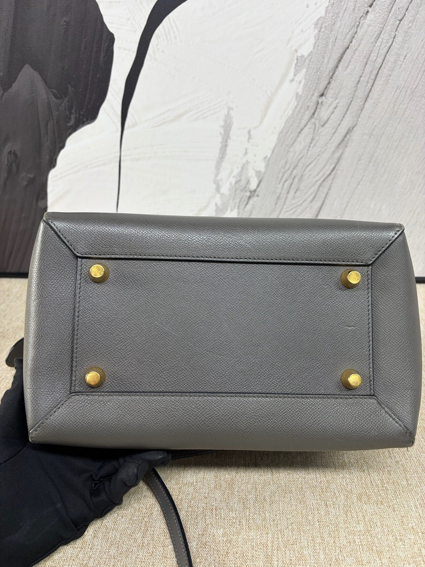 Celine - Belt Bag - Grained Calfskin Leather - Grey - (Large)