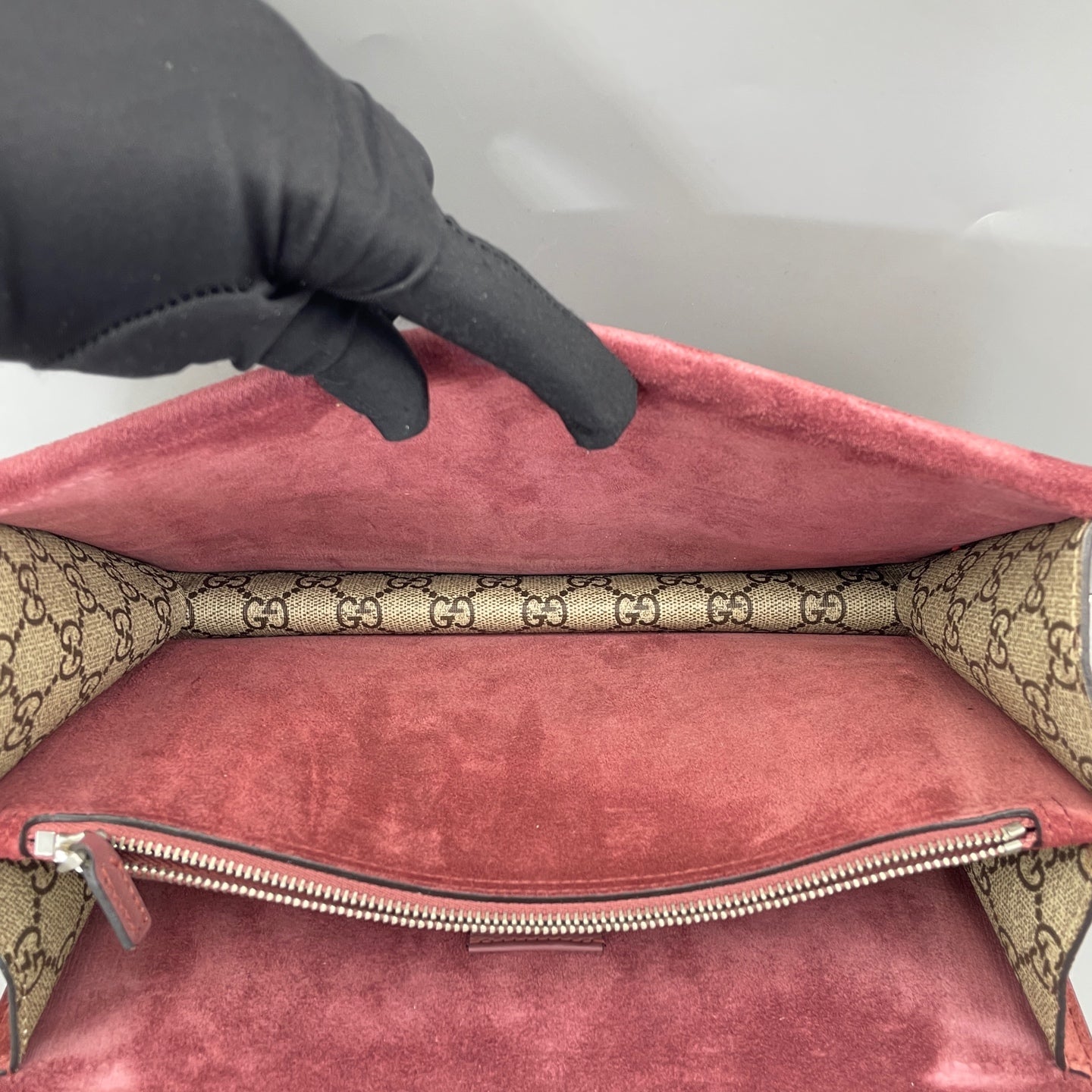 Gucci - Dionysus - GG Supreme coated canvas with suede lining and trim - Beige, Red, Multicolour - (medium)