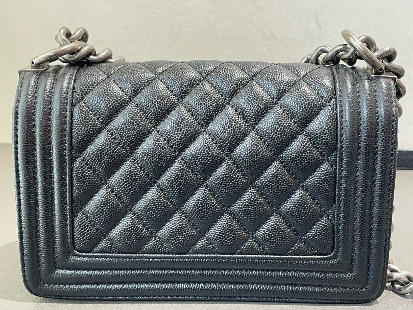 Chanel - Boy Bag Small - Caviar leather - Black - (small)