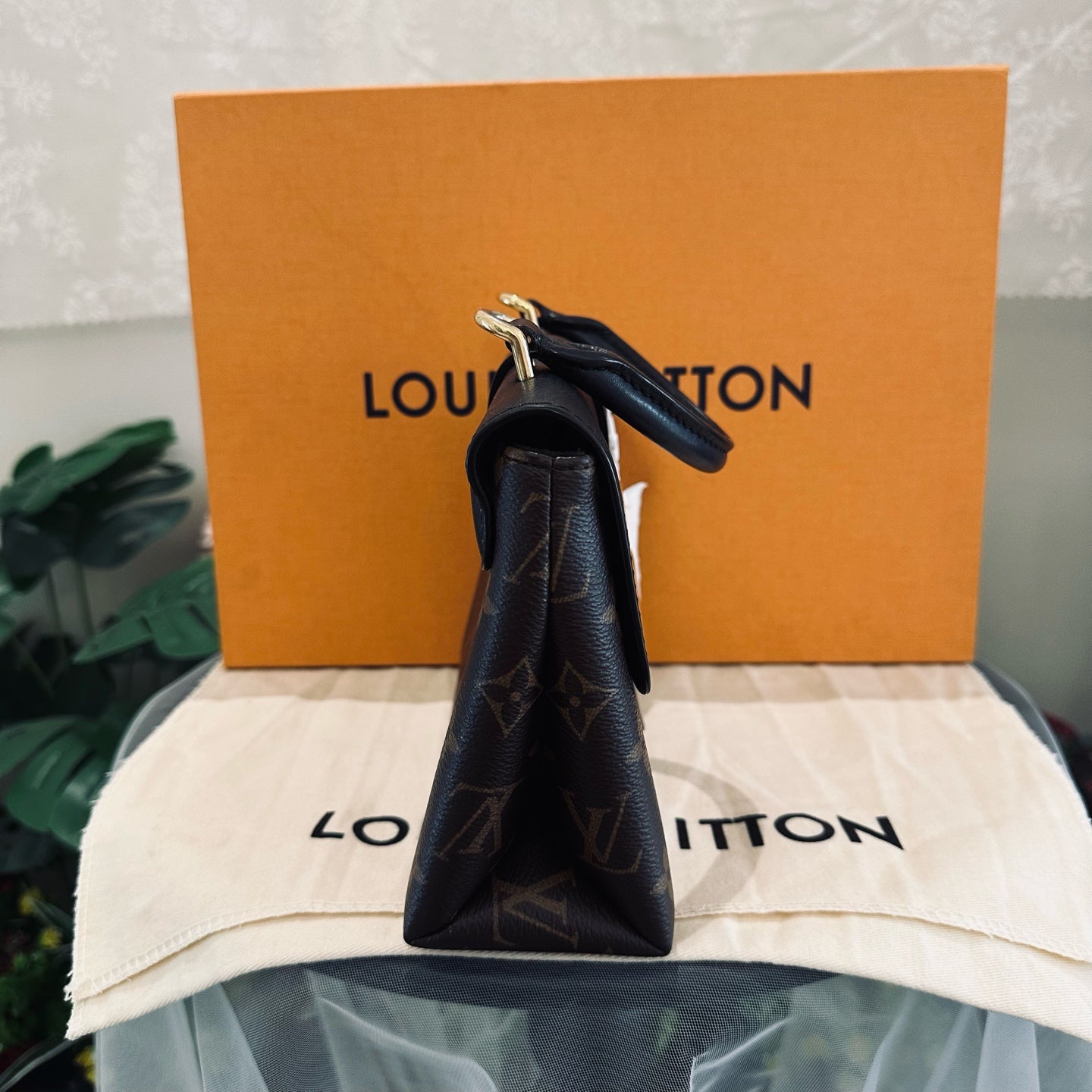 Louis Vuitton - Black Padlock BB - Monogram coated canvas and leather - Black and Brown - (mini)