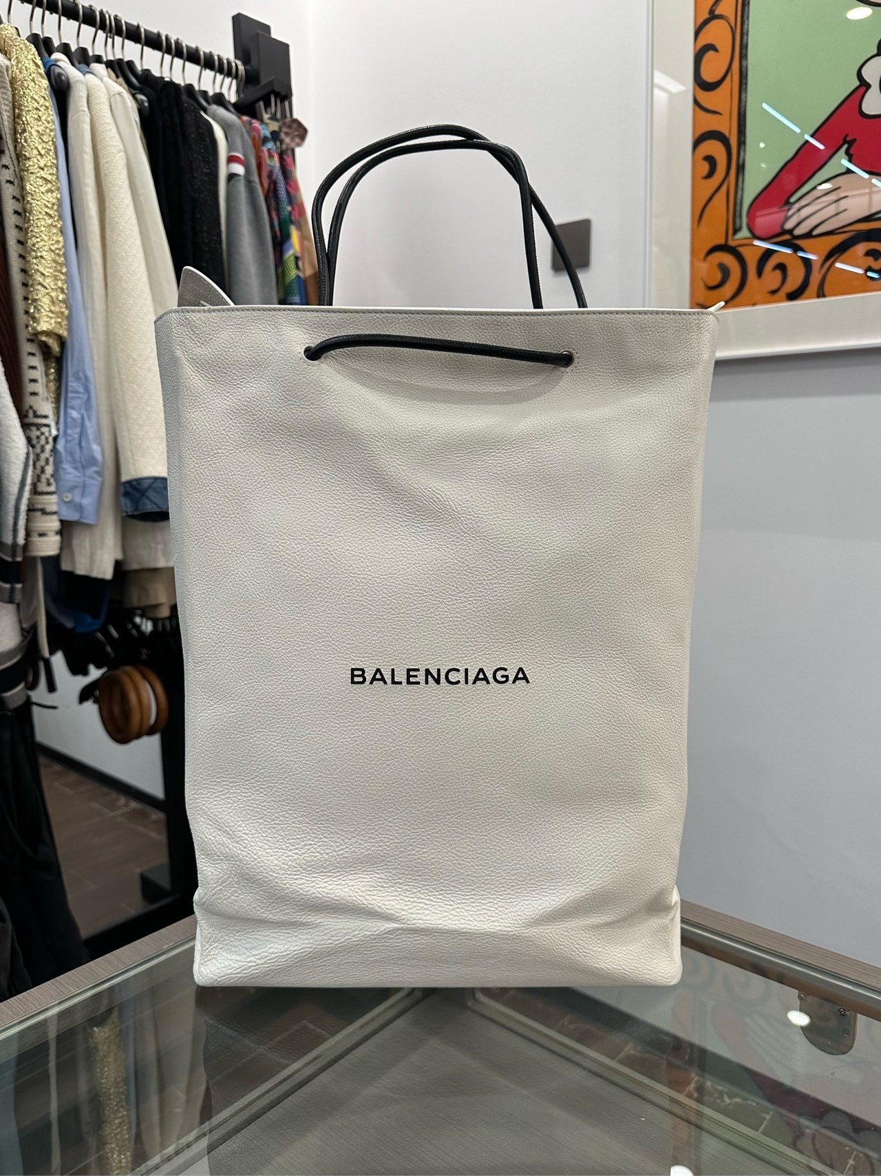 Balenciaga - Shopping Tote - Leather - White - (large)