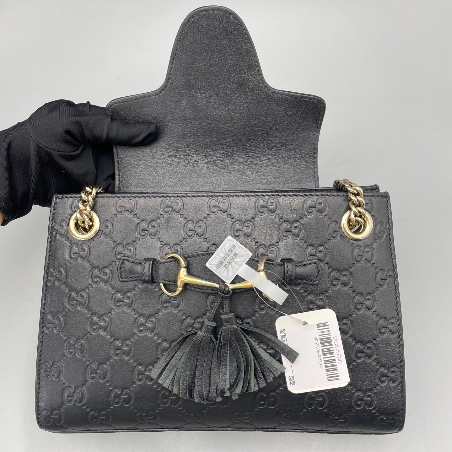Gucci - Emily Chain Bag - Leather - Black - (small)