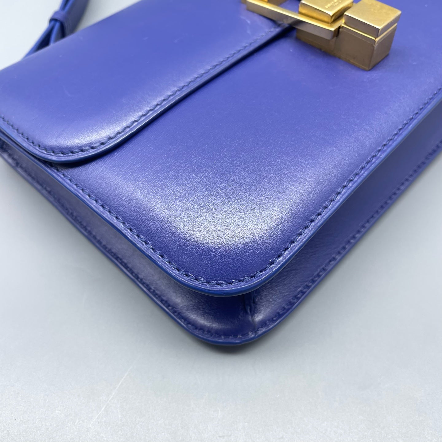 Saint Laurent - Carra Box - Leather - Blue - (small)