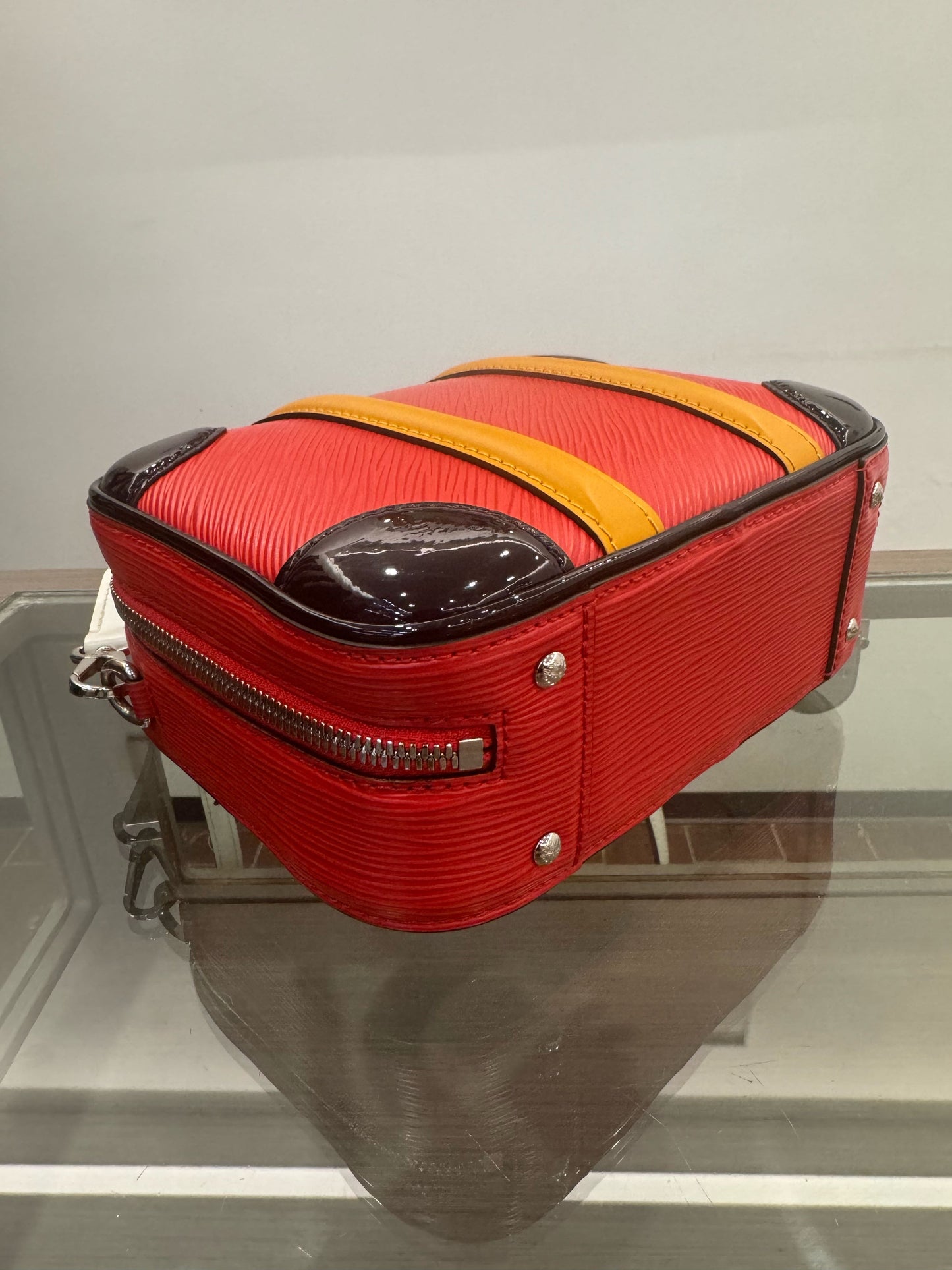 Louis Vuitton - Valisette BB - Epi leather - Red with Black and Yellow Accents - (mini)