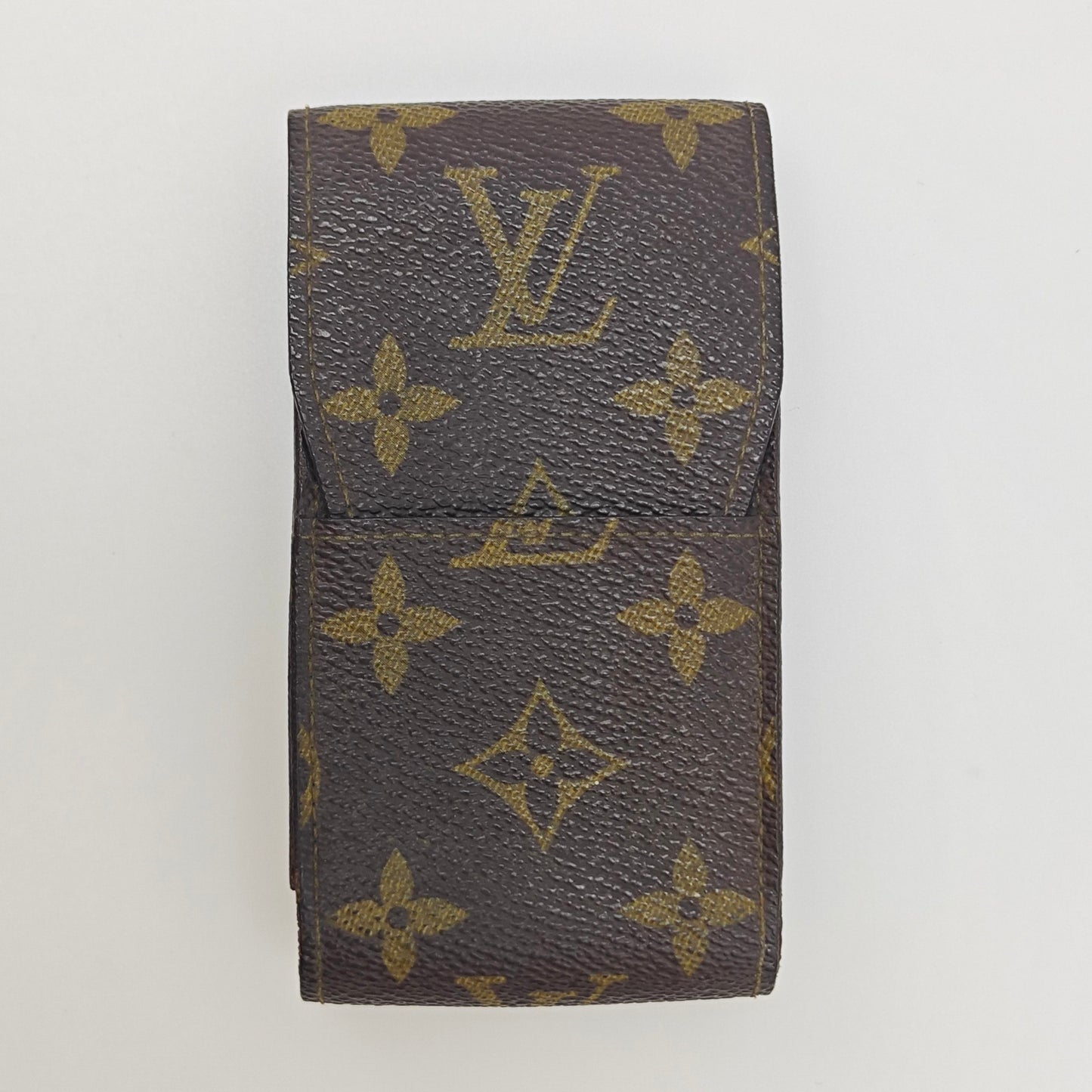 Louis Vuitton - Cigarette Case - Monogram coated canvas with leather interior - Brown - (small)