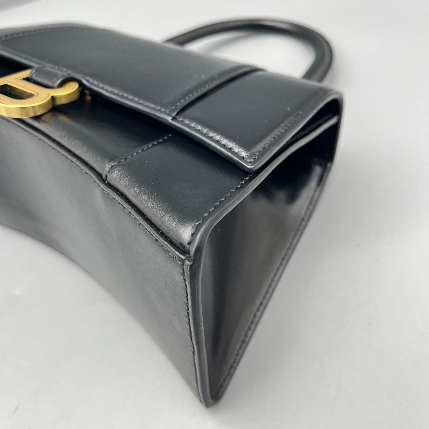 Balenciaga - Hourglass Small Top Handle Bag - Smooth leather - Black - (Small)