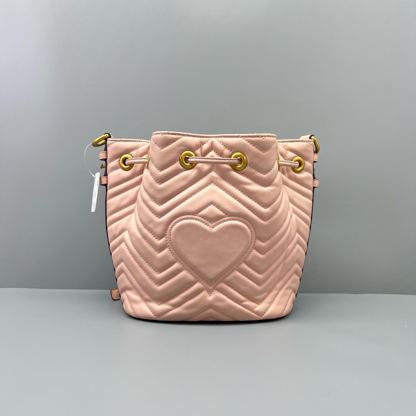 Gucci - GG Marmont Matelassé Bucket Bag - Leather - Pink - (Small)