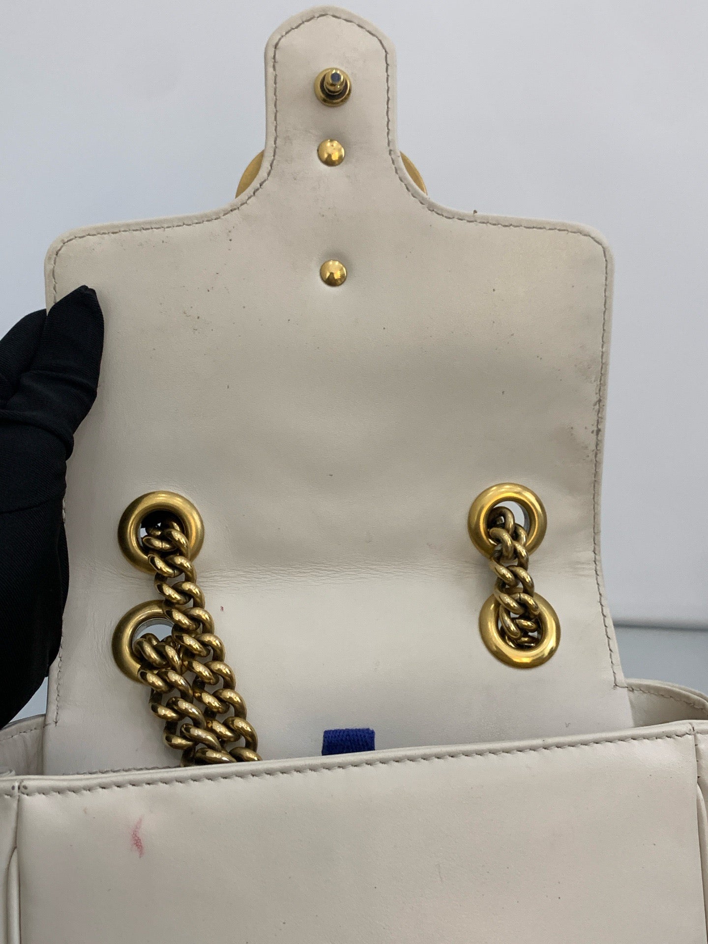 Gucci - GG Marmont Mini Square Bag - Leather - Beige - (mini)