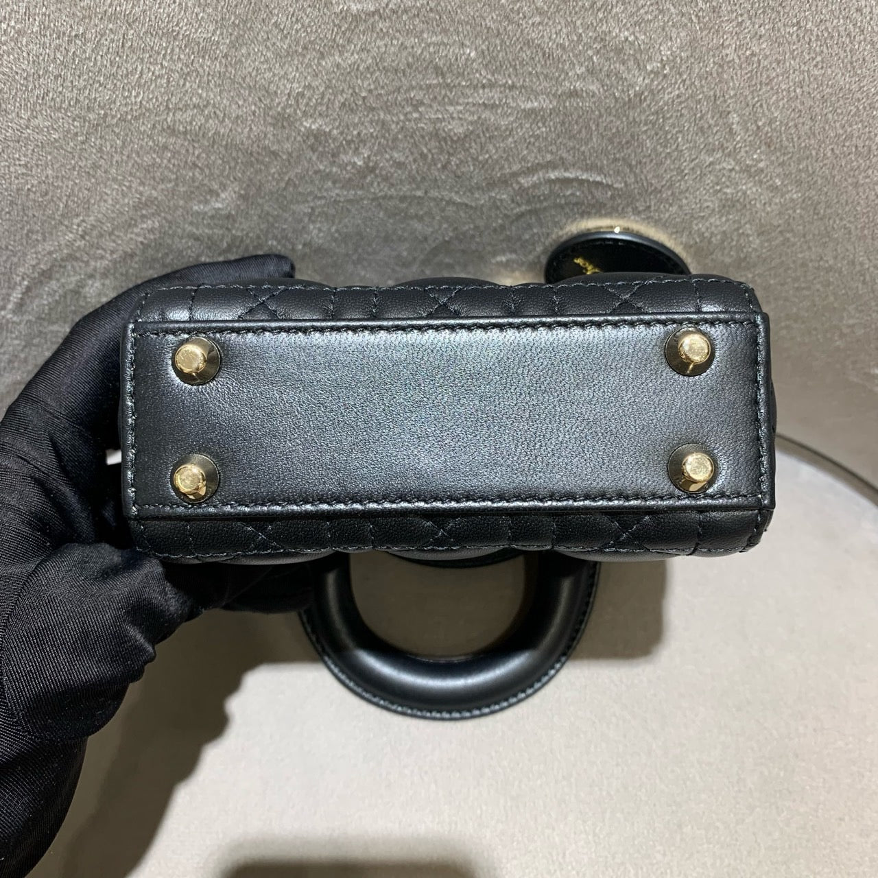 Dior - Lady Dior Supermini - Lambskin leather - Black - (mini)